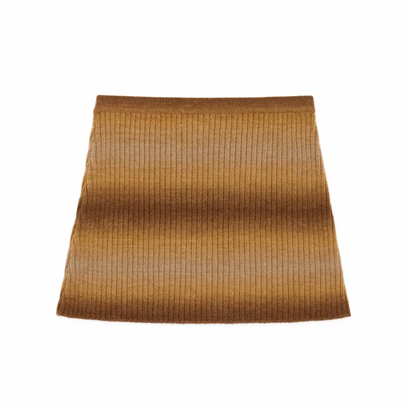Women's Gradient Striped Skirt Brown Gradient sold by Rowing Blazers
