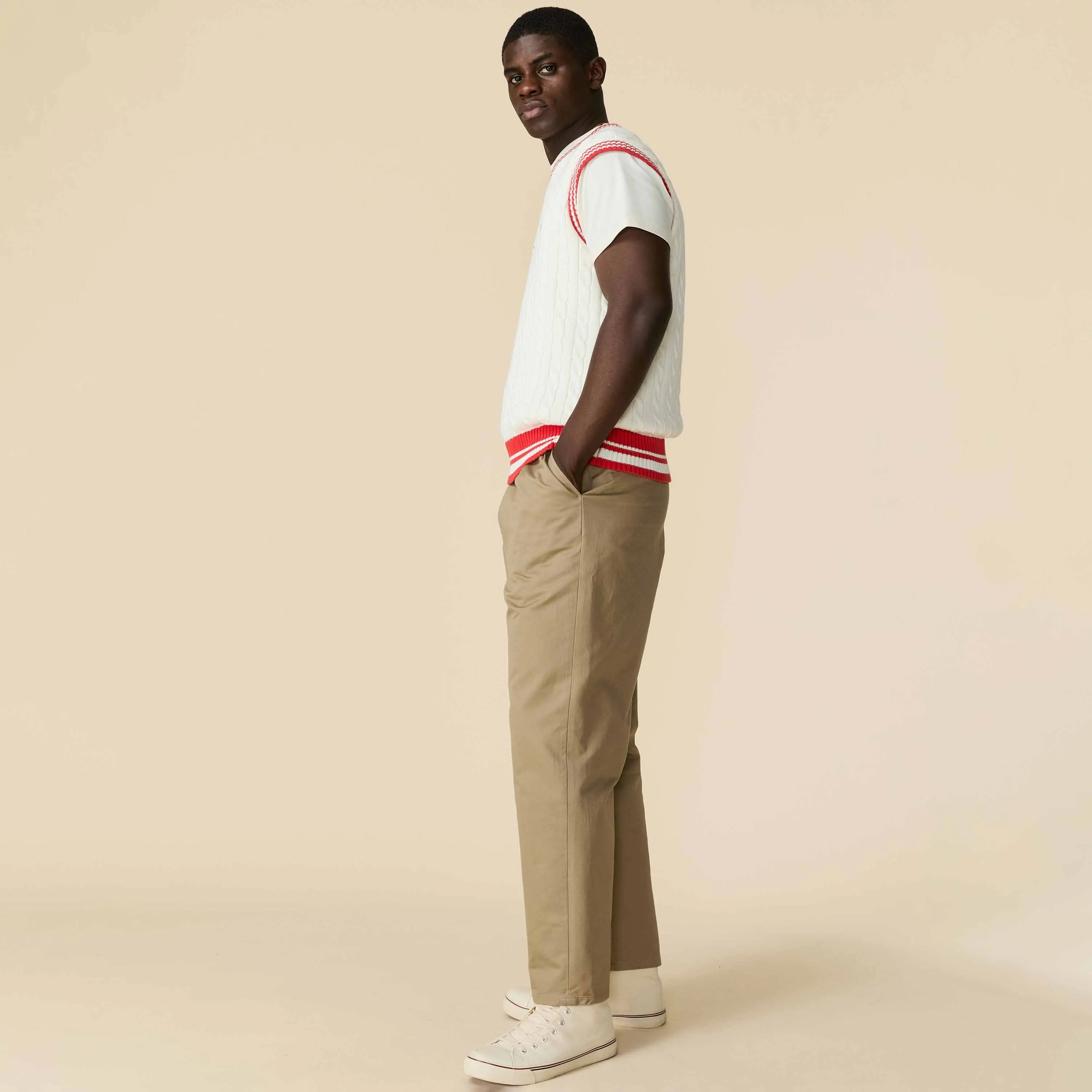 Men's Cotton Club Henries Sweater Vest White sold by Rowing Blazers product image thumbnail 5