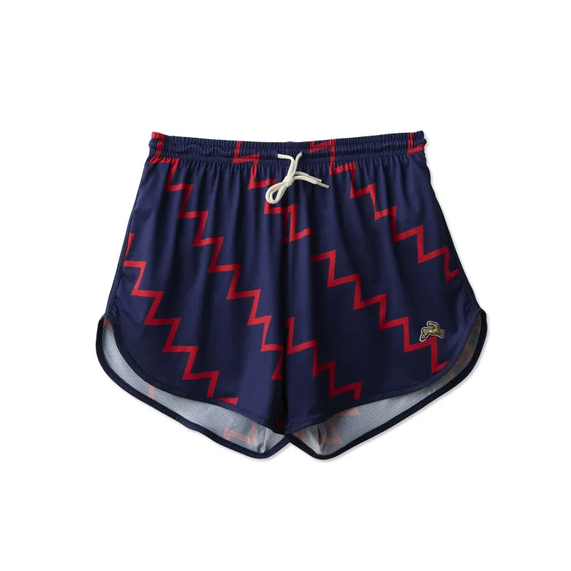 Tracksmith Women's Grand Shorts Navy/Red sold by Rowing Blazers