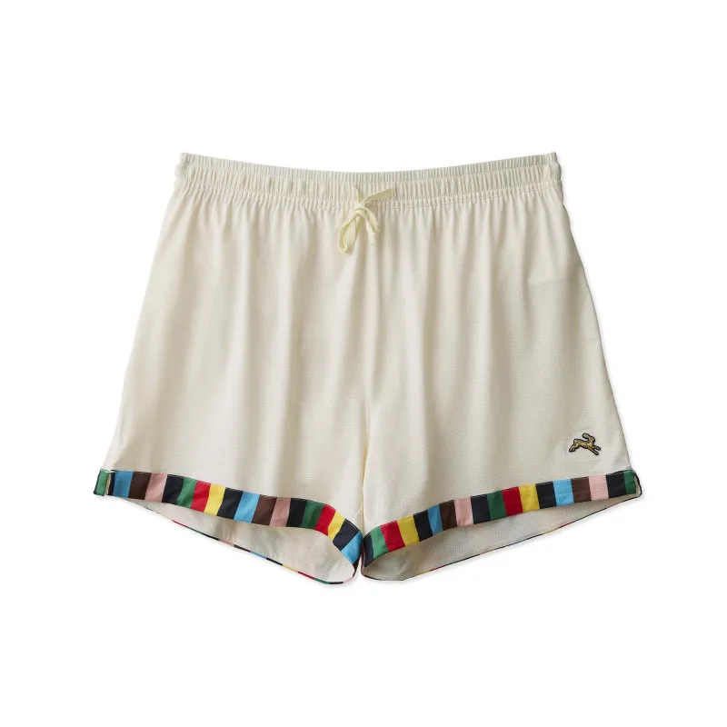 Tracksmith Men's Grand Shorts Ivory/Multi sold by Rowing Blazers