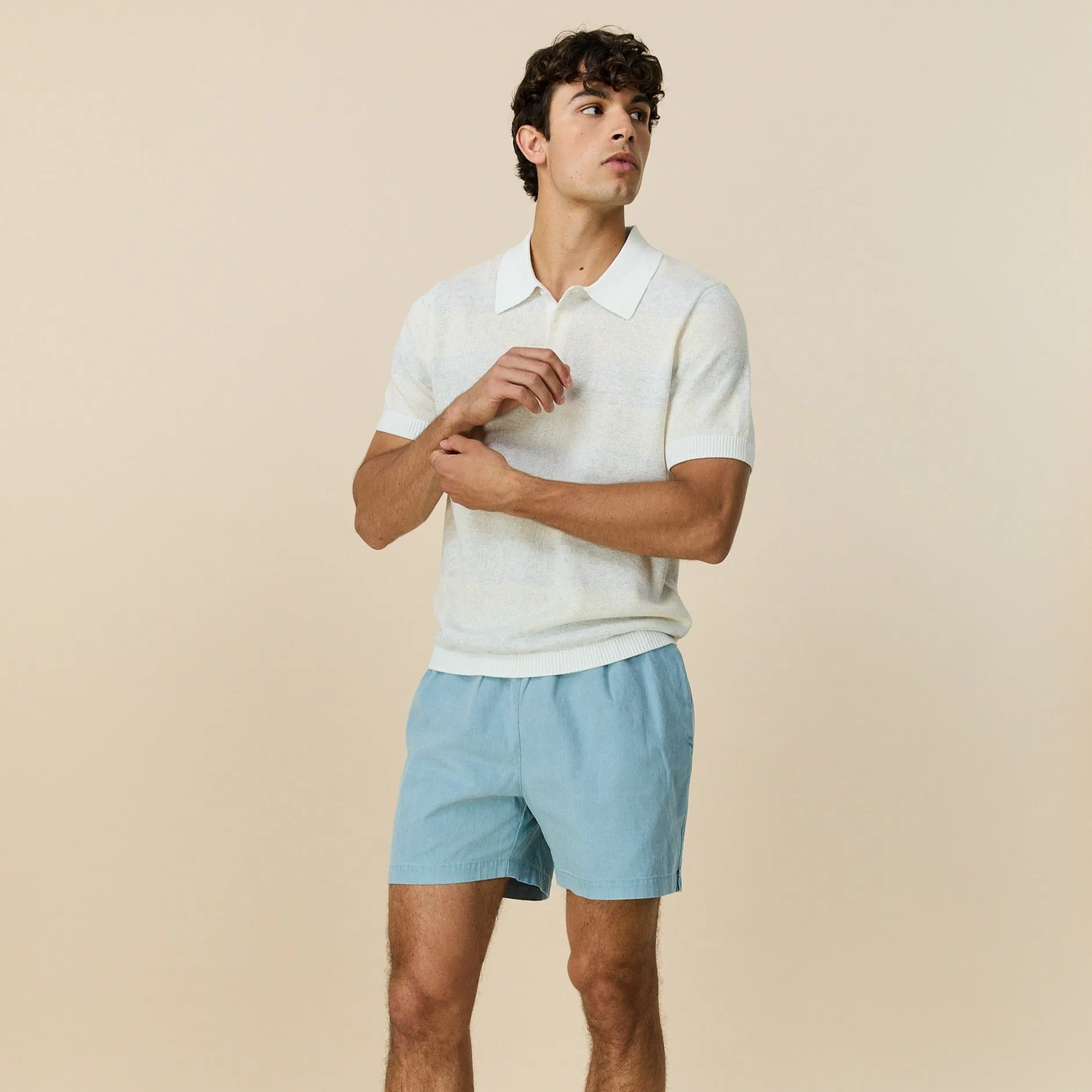 Men's Tonal Striped Polo White sold by Rowing Blazers product image thumbnail 2