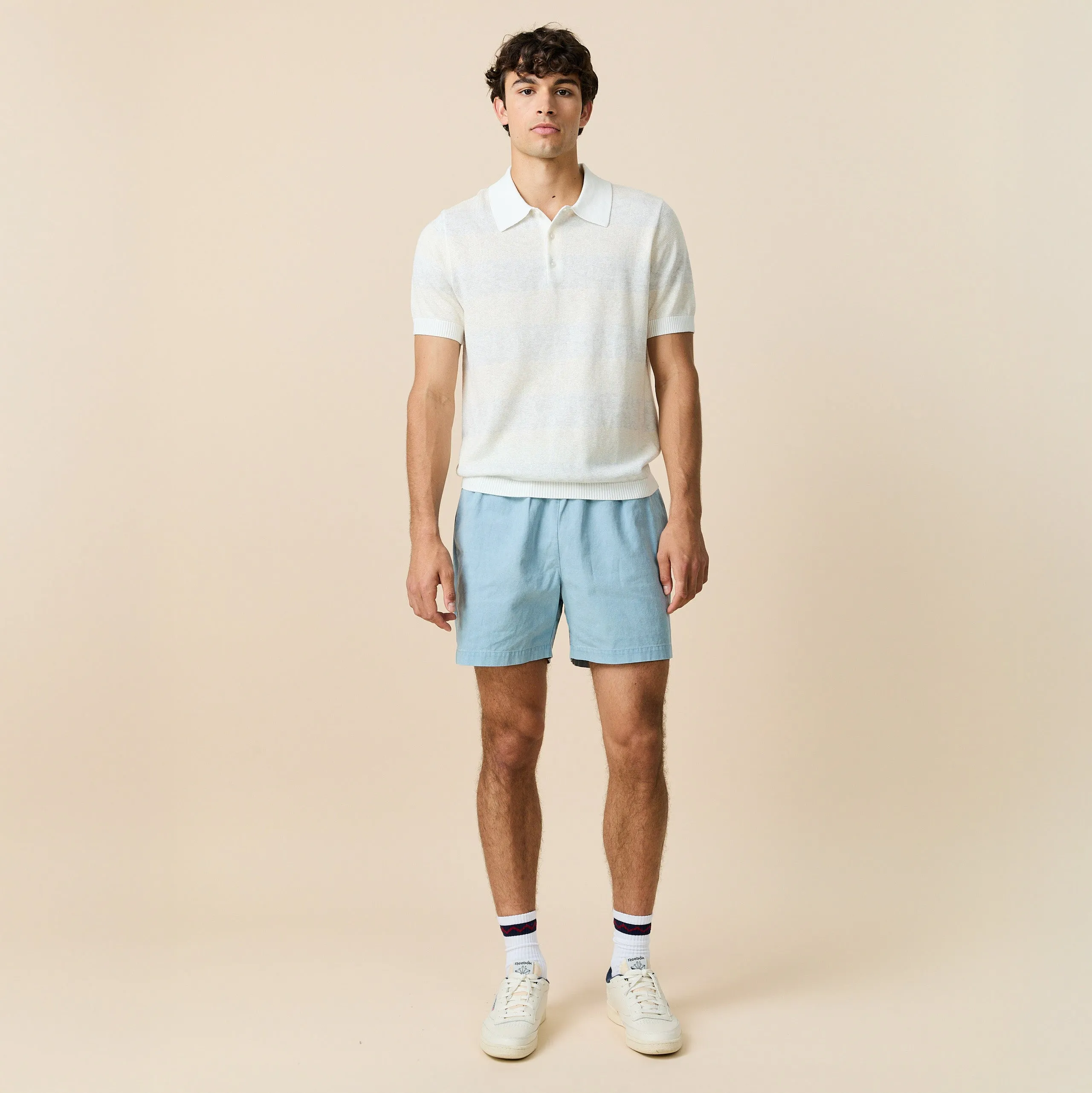 Men's Tonal Striped Polo White sold by Rowing Blazers product image thumbnail 3