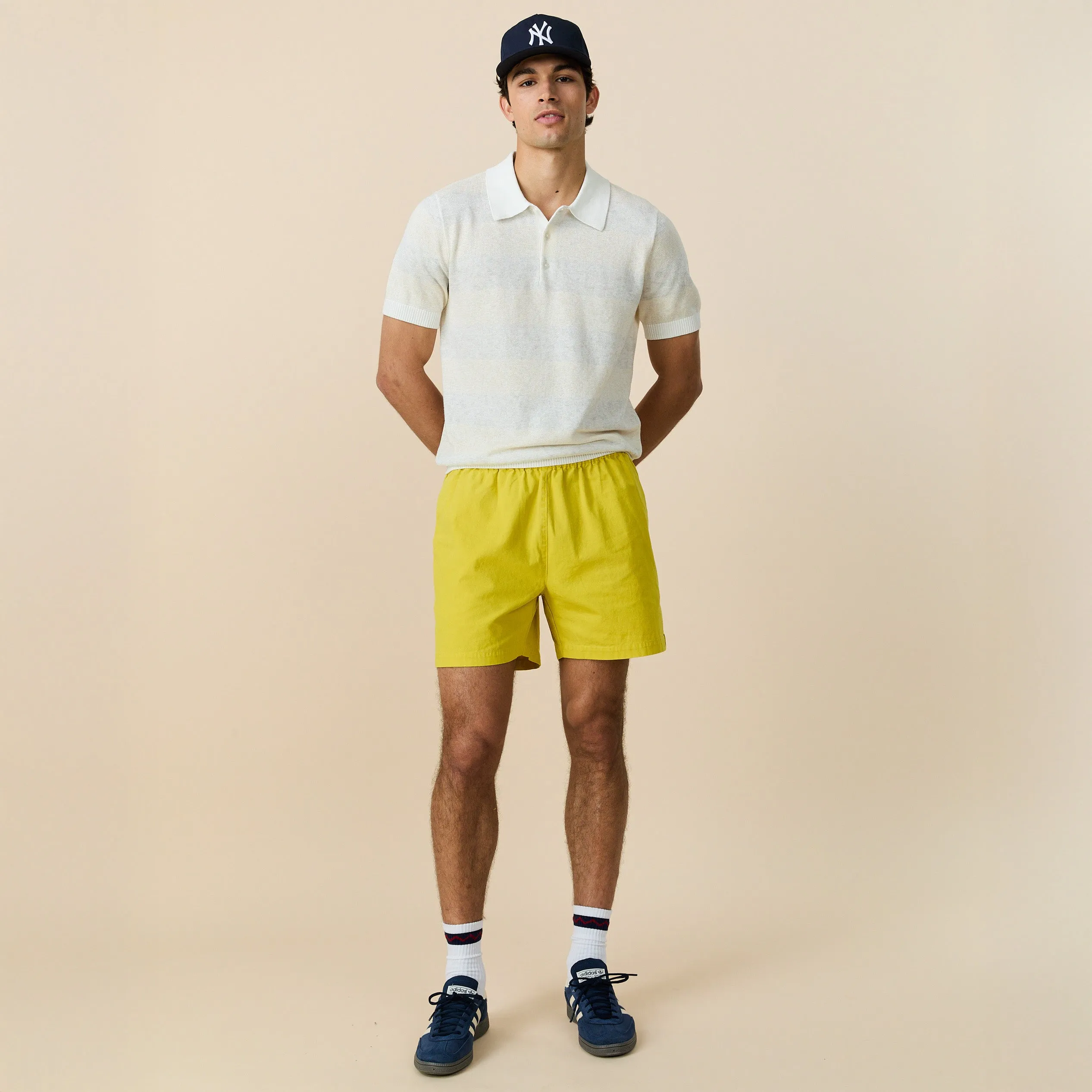 Men's Canvas Draw Shorts Yellow sold by Rowing Blazers product image thumbnail 2