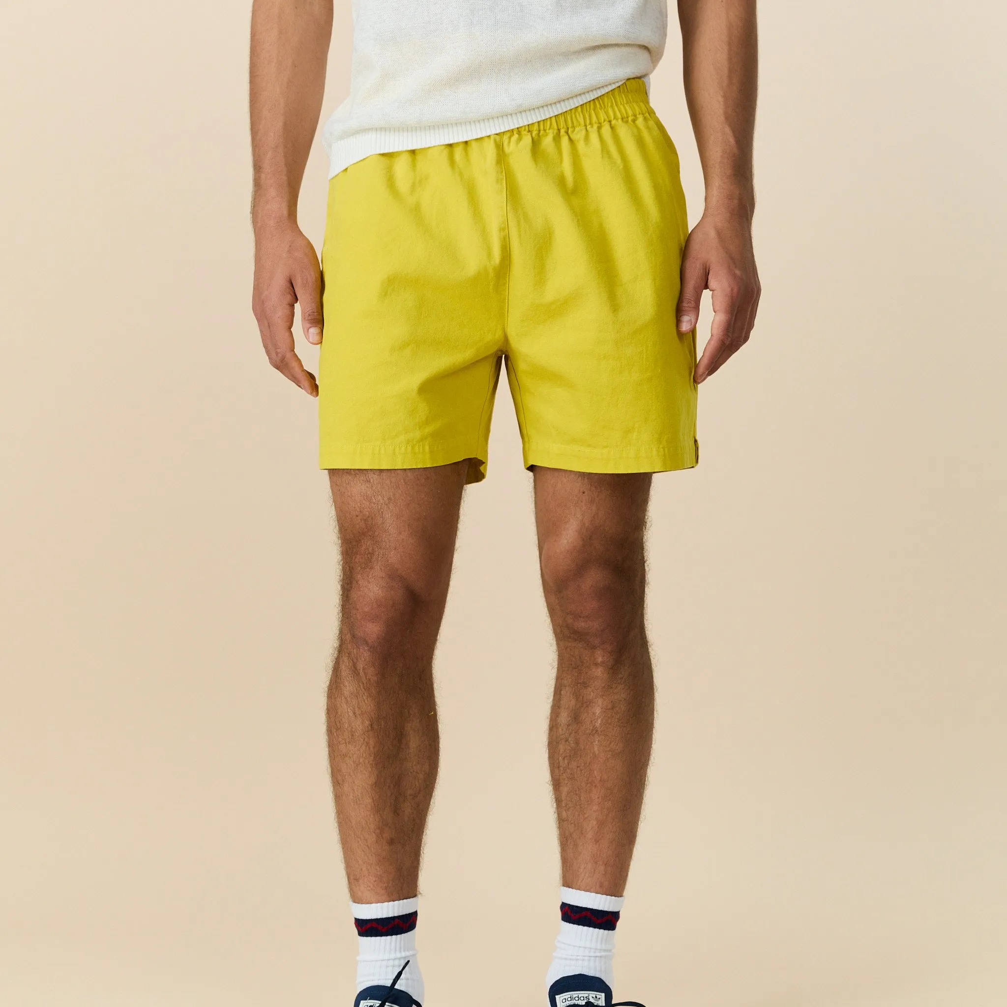 Men's Canvas Draw Shorts Yellow sold by Rowing Blazers product image thumbnail 3