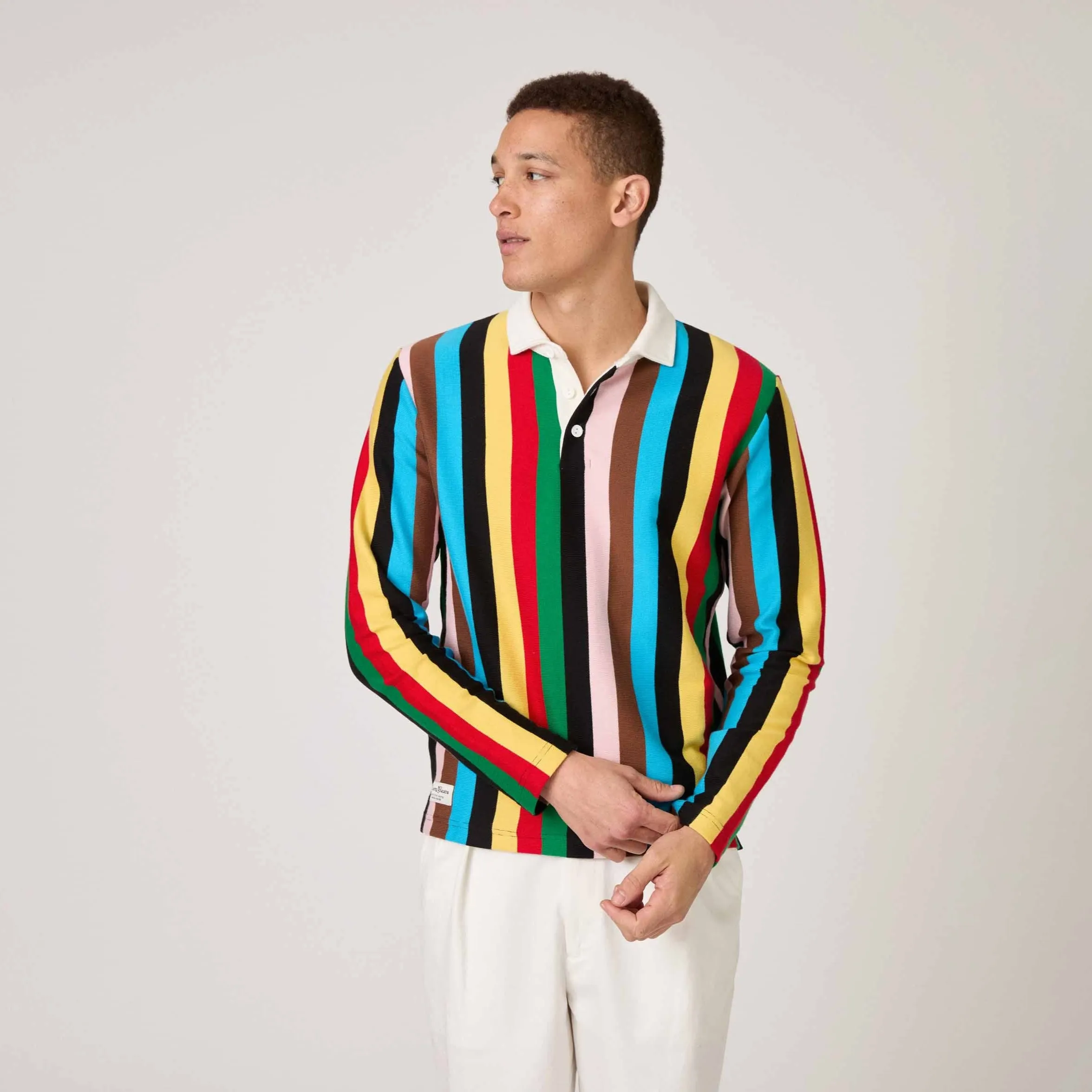 Men's Cotton Croquet Stripe Rugby Croquet sold by Rowing Blazers product image thumbnail 3