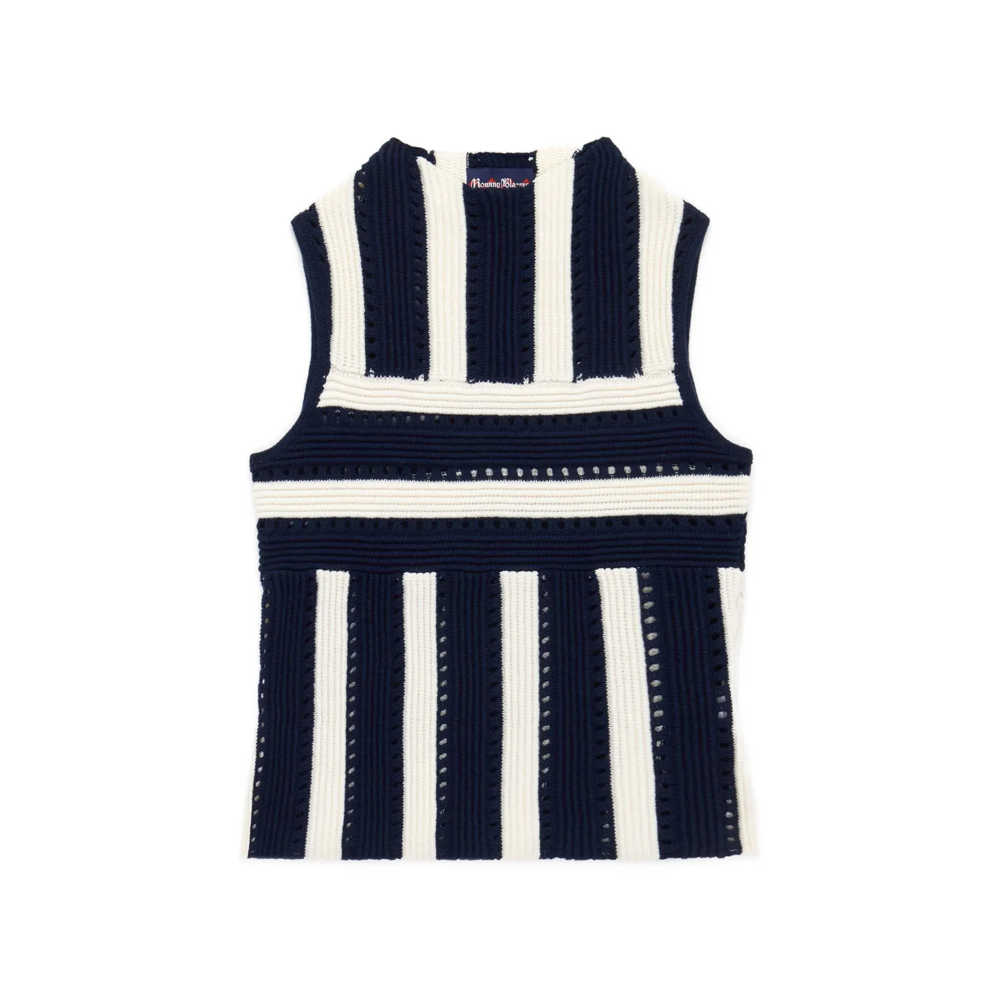 Women's Knit Stripe Tank Navy sold by Rowing Blazers