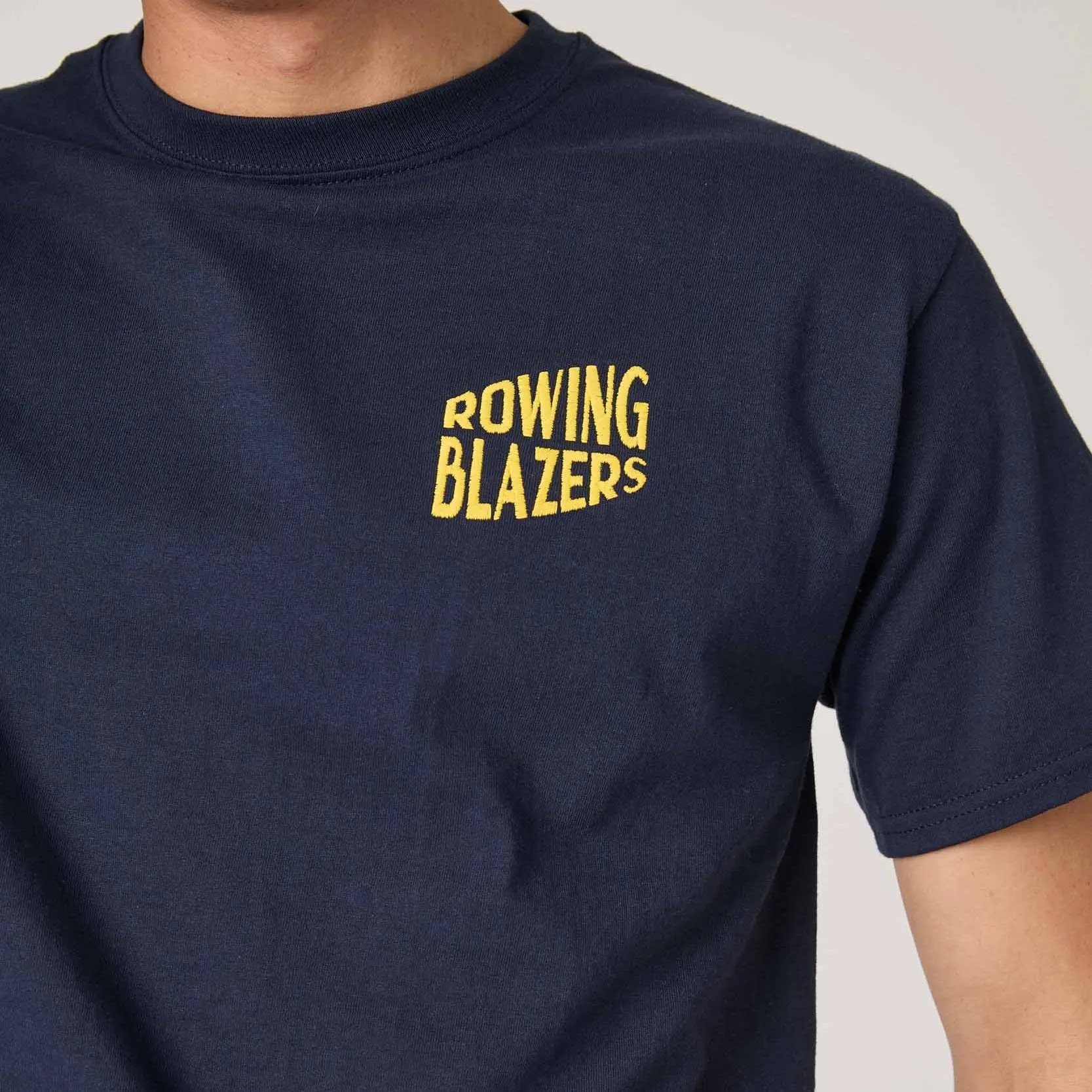 Men's Cotton T-Shirt Navy sold by Rowing Blazers product image thumbnail 3