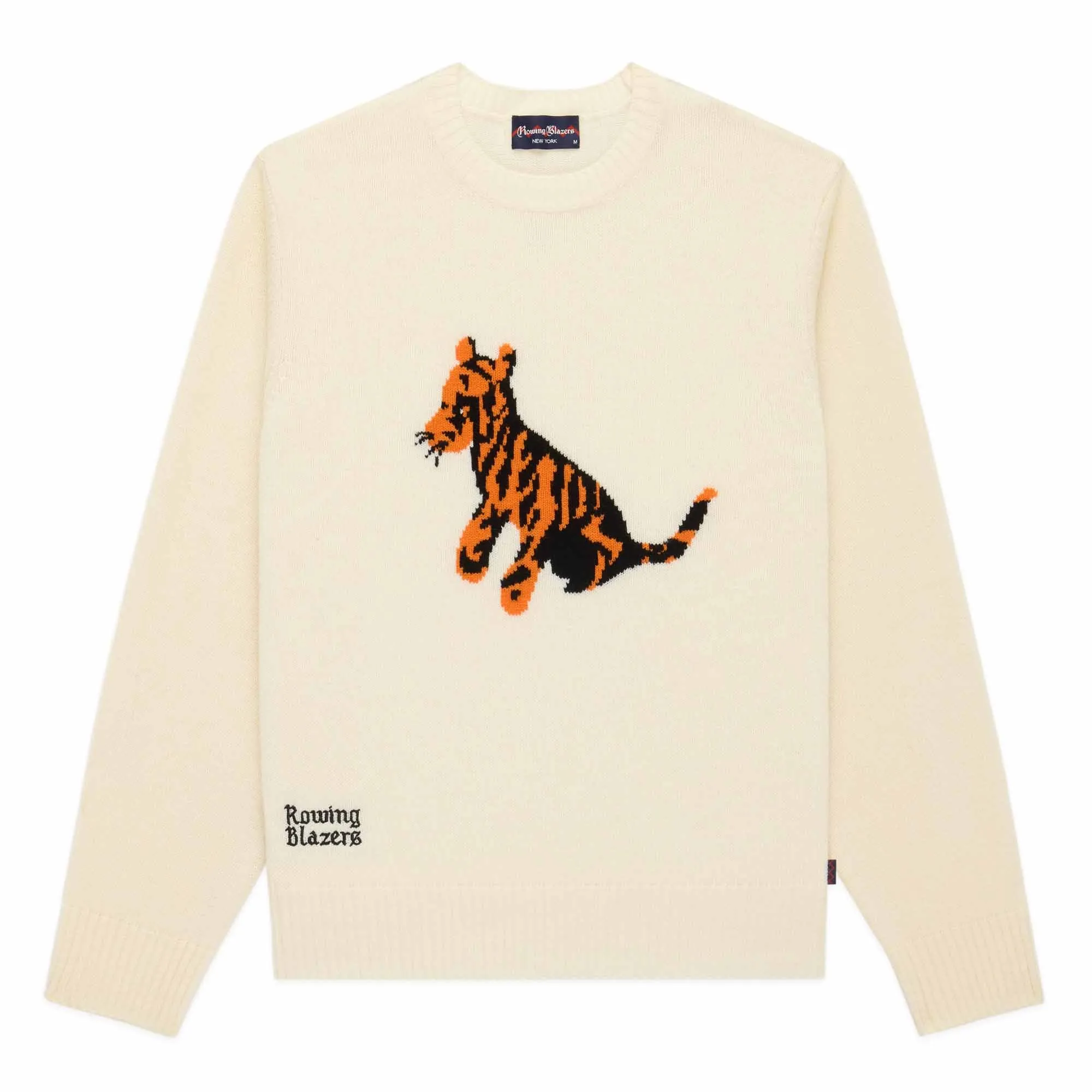 Men's Tigger Cashmere Sweater Ivory sold by Rowing Blazers