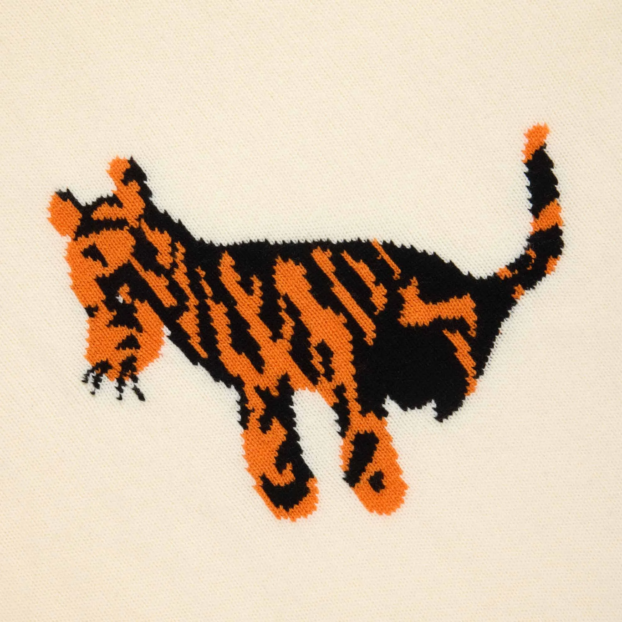 Men's Tigger Cashmere Sweater Ivory sold by Rowing Blazers product image thumbnail 4