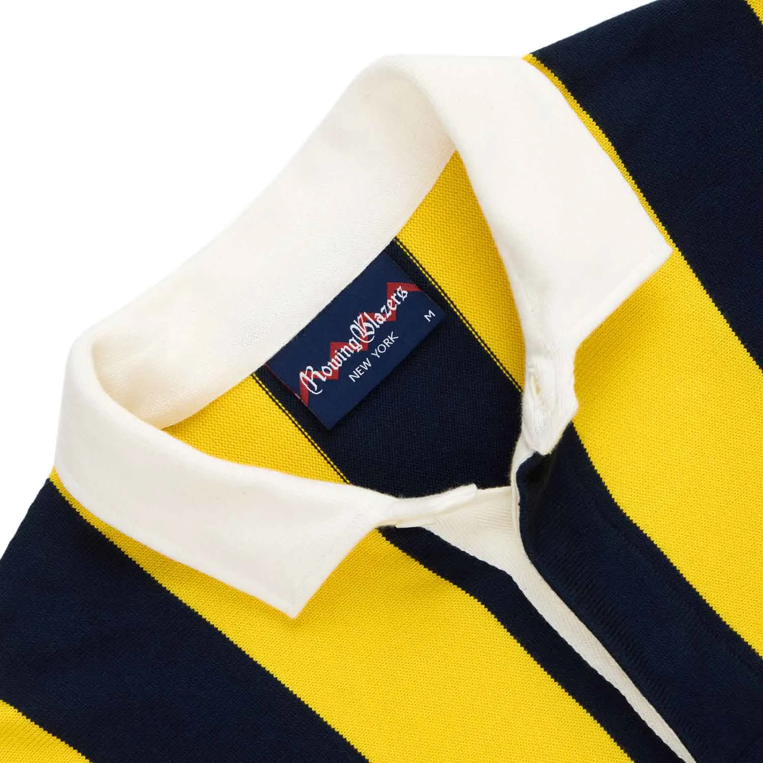 Men's Cotton Navy And Gold Stripe Rugby Navy Gold sold by Rowing Blazers product image thumbnail 4