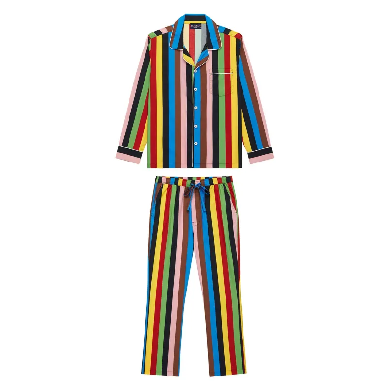 Cotton Croquet Stripe Lounge Set sold by Rowing Blazers