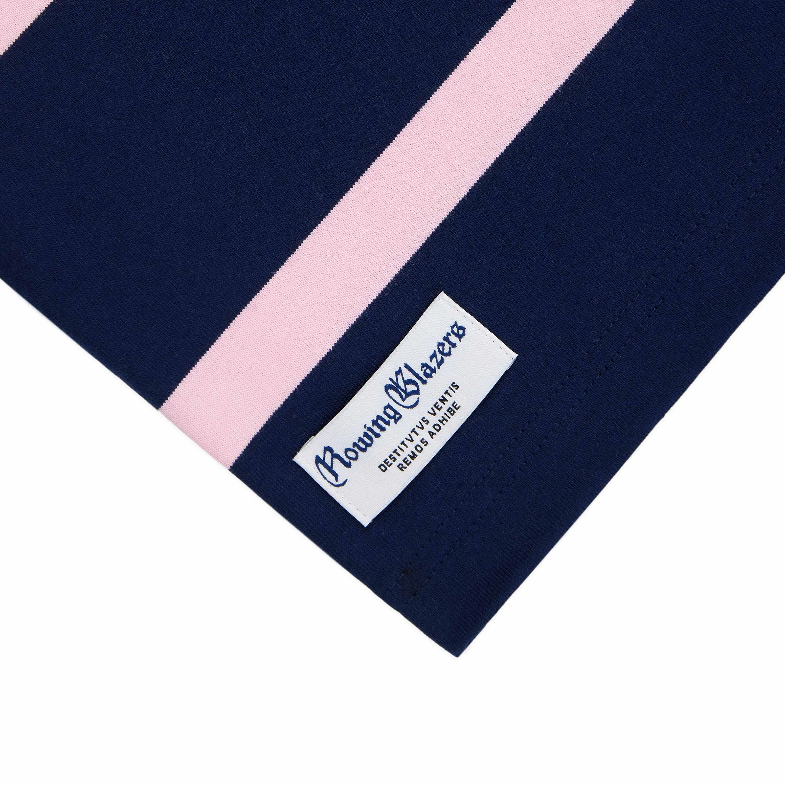Women's Cotton Stripe Rugby Dress Pink and Navy sold by Rowing Blazers product image thumbnail 4