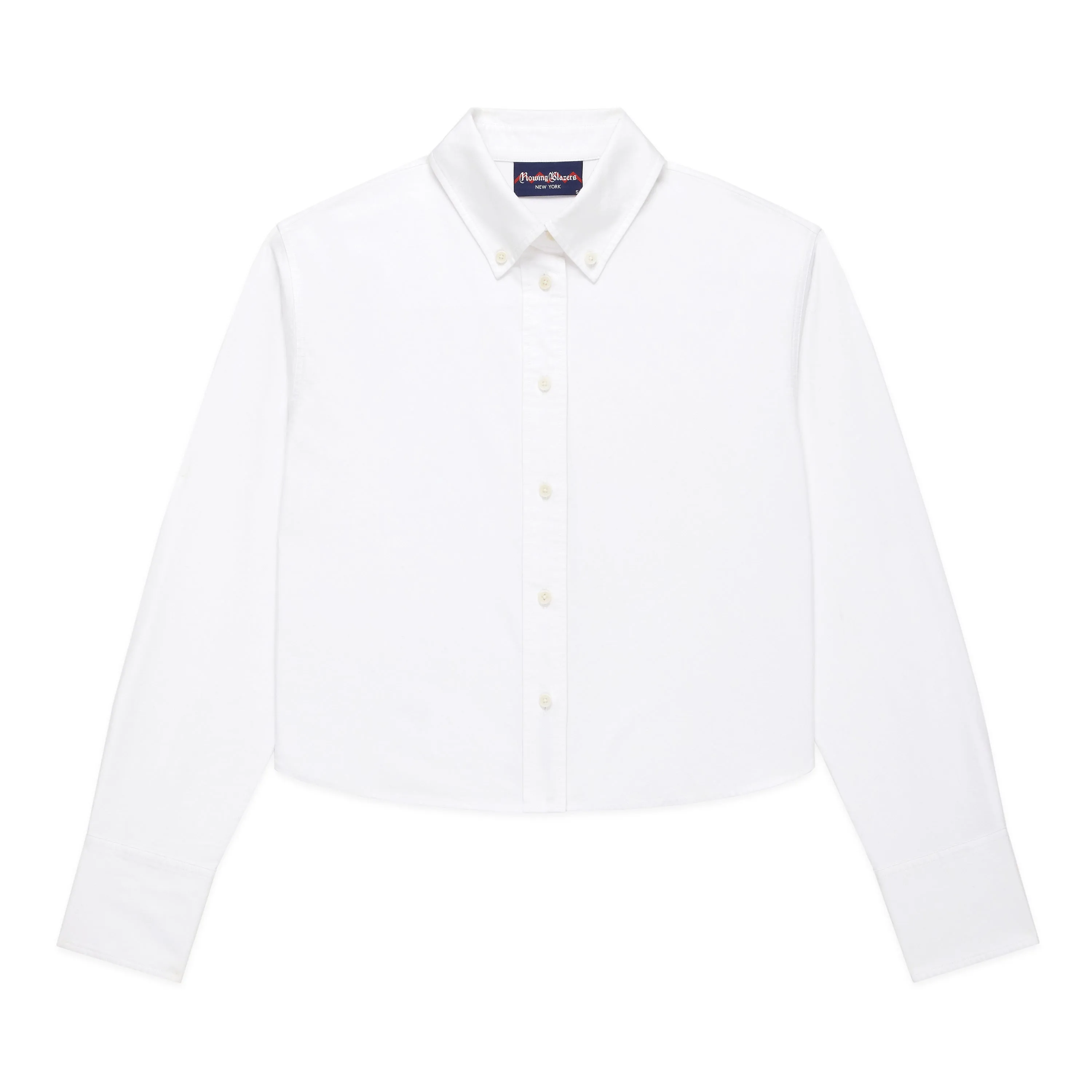 Women's Cropped Oxford Shirt White sold by Rowing Blazers