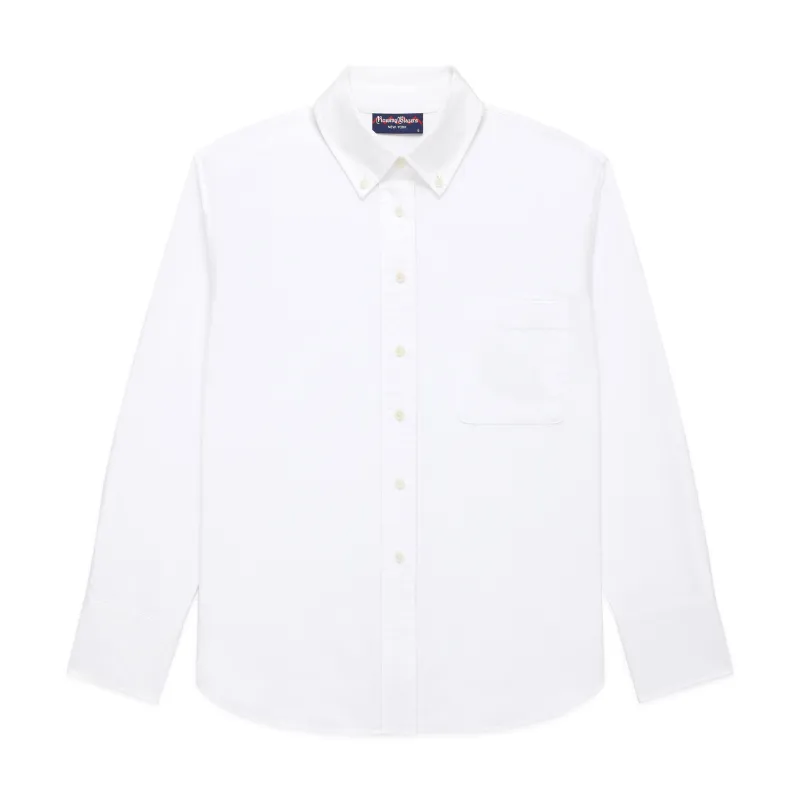 Women's Oversized Oxford Shirt White made by Rowing Blazers