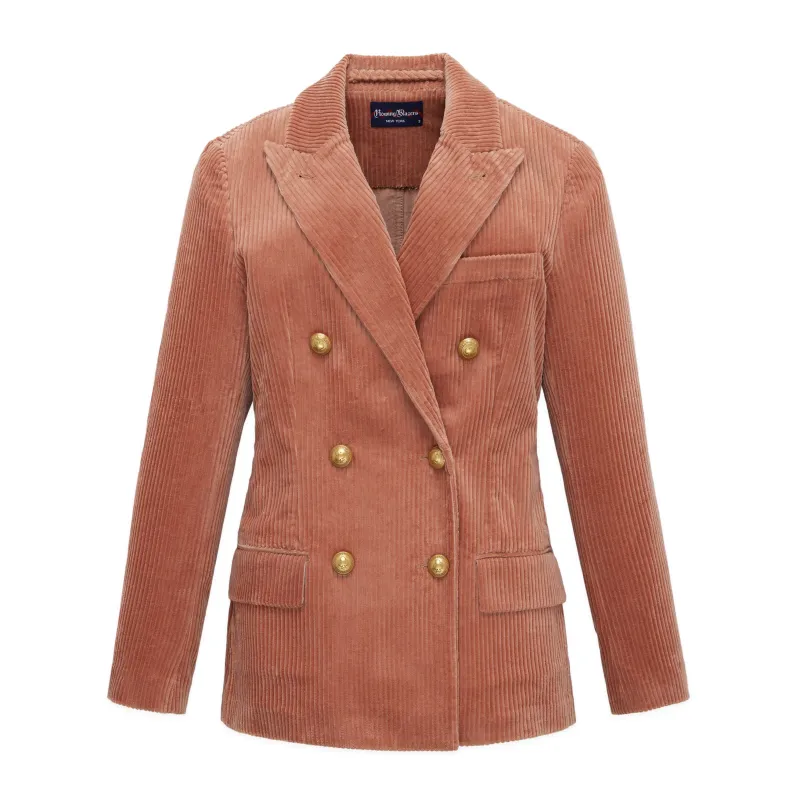 Women's Corduroy Diana Blazer Dusty Rose made by Rowing Blazers
