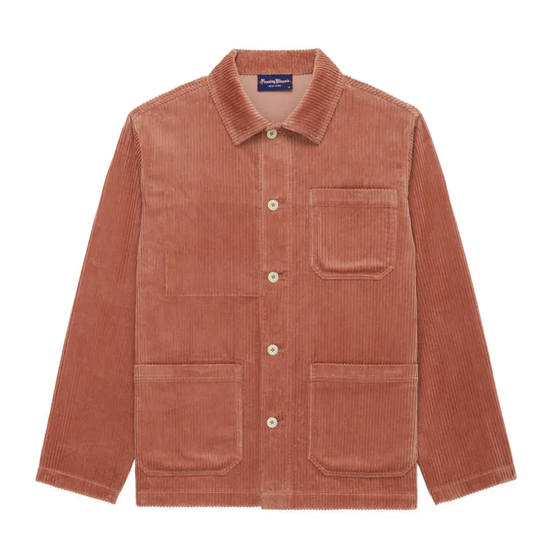 Men's Corduroy Chore Jacket Dusty Rose sold by Rowing Blazers