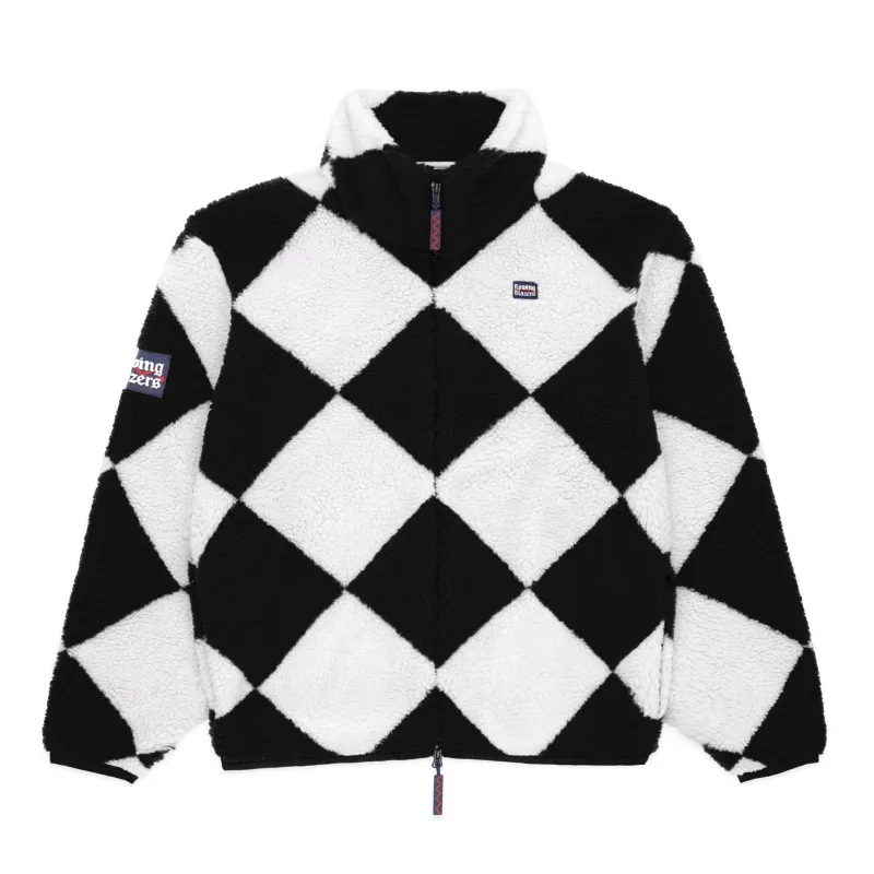 Harlequin Deep-Pile Sherpa "Jockey" Fleece sold by Rowing Blazers