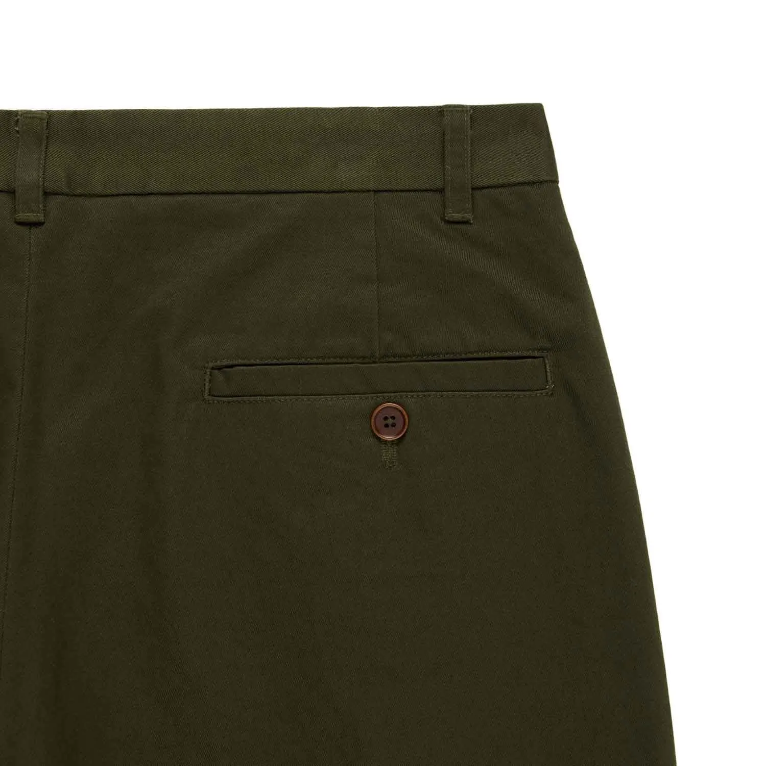 Men's Cotton Twill Pleated Relaxed Pant Dark Olive sold by Rowing Blazers product image thumbnail 5