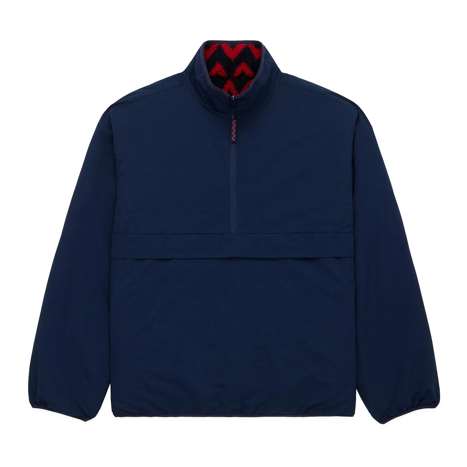 Men's Solid Reversible Sherpa Half Zip Navy sold by Rowing Blazers product image thumbnail 3
