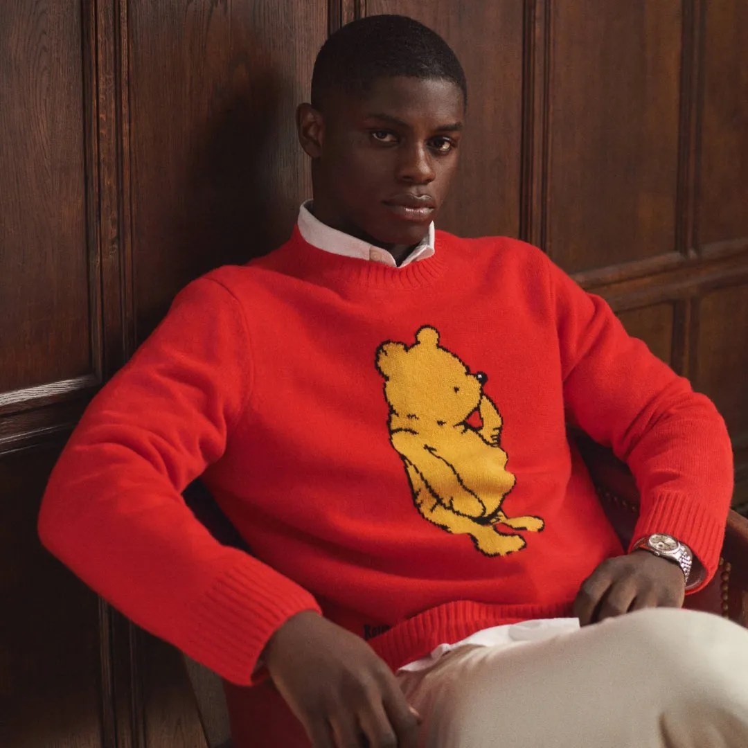 Cashmere Winnie-the-Pooh Sweater Red sold by Rowing Blazers product image thumbnail 5