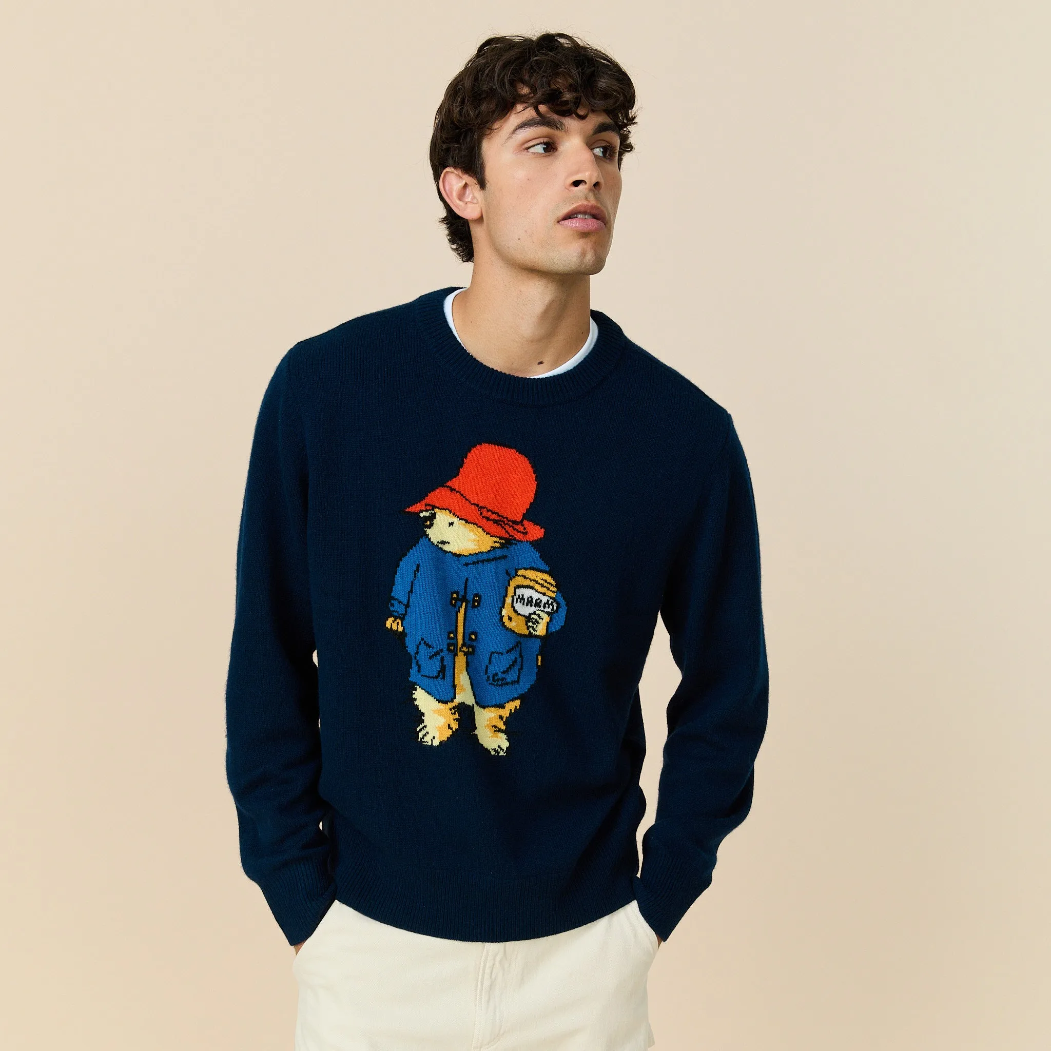 Paddington Bear Cashmere Sweater Navy sold by Rowing Blazers product image thumbnail 2