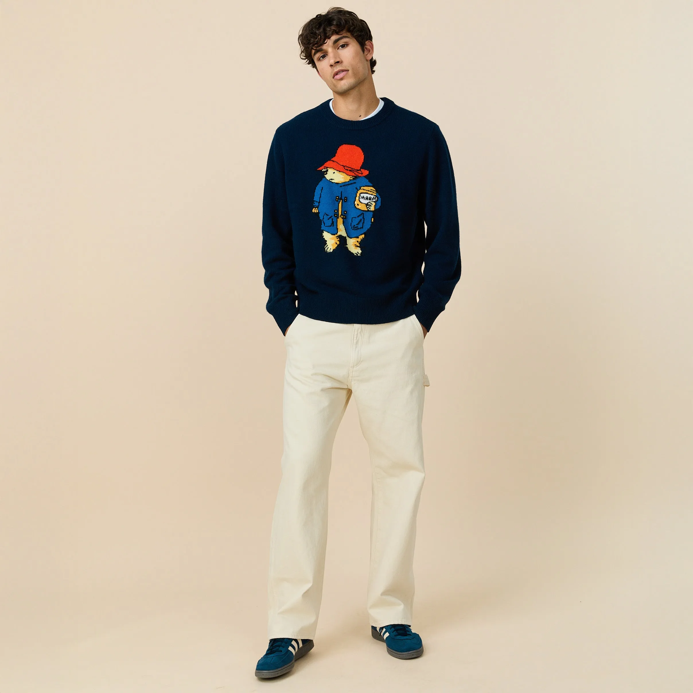 Paddington Bear Cashmere Sweater Navy sold by Rowing Blazers product image thumbnail 4