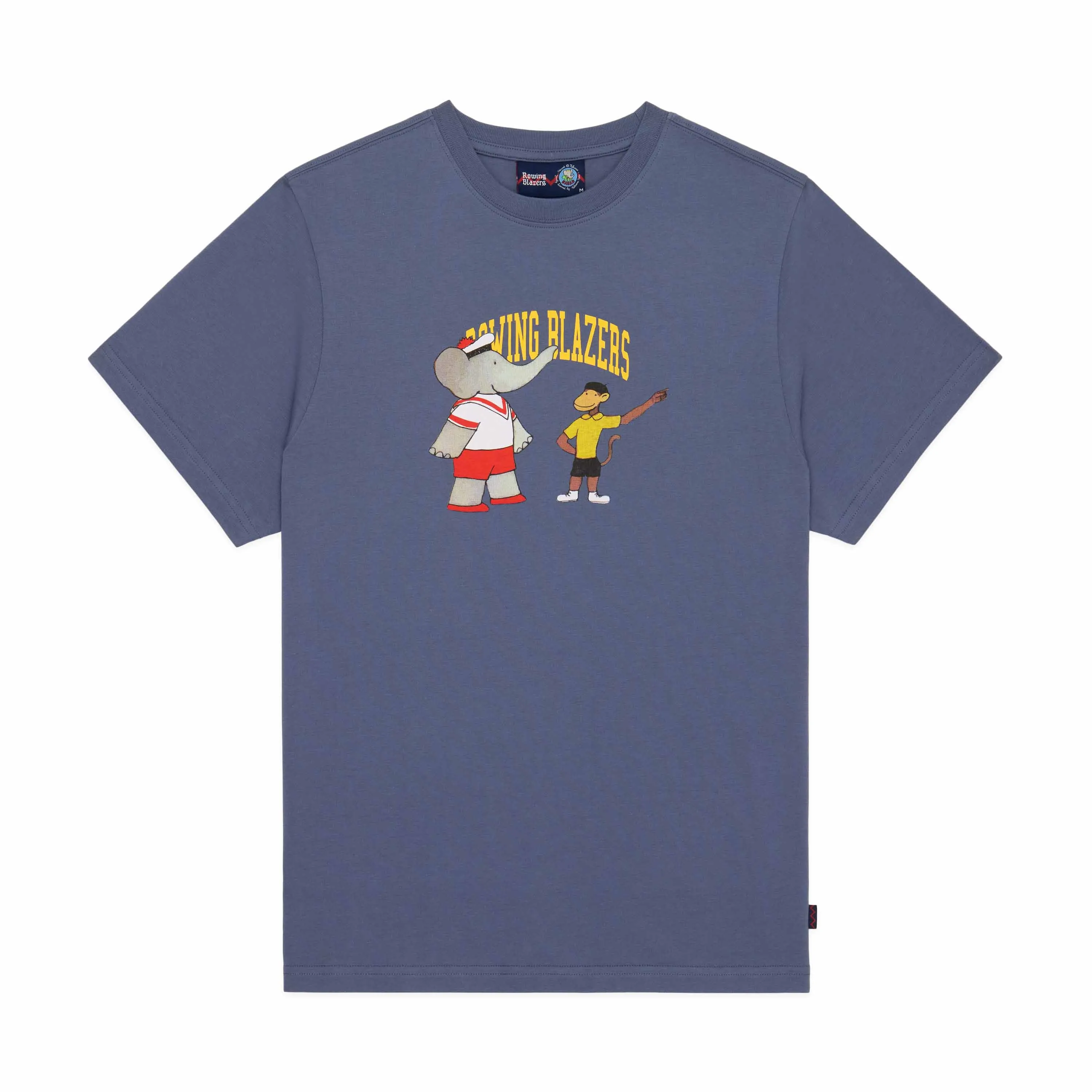 Men's Cotton Babar and Zephir T-Shirt Washed Navy sold by Rowing Blazers