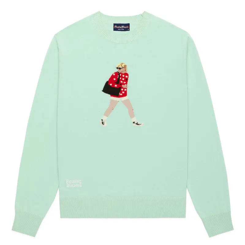 Men's Cotton Diana Sweater Blue made by Rowing Blazers