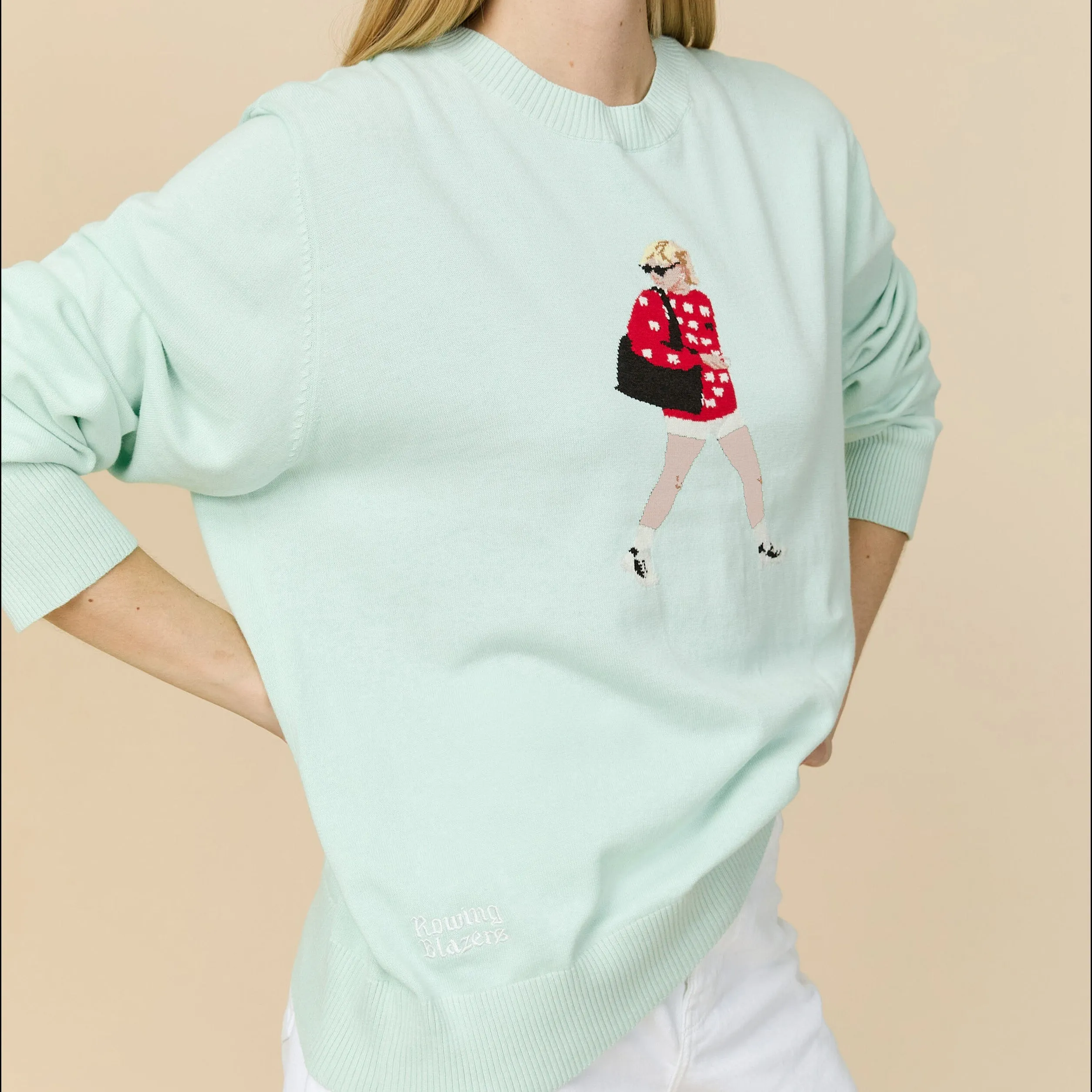 Men's Cotton Diana Sweater Blue sold by Rowing Blazers product image thumbnail 3