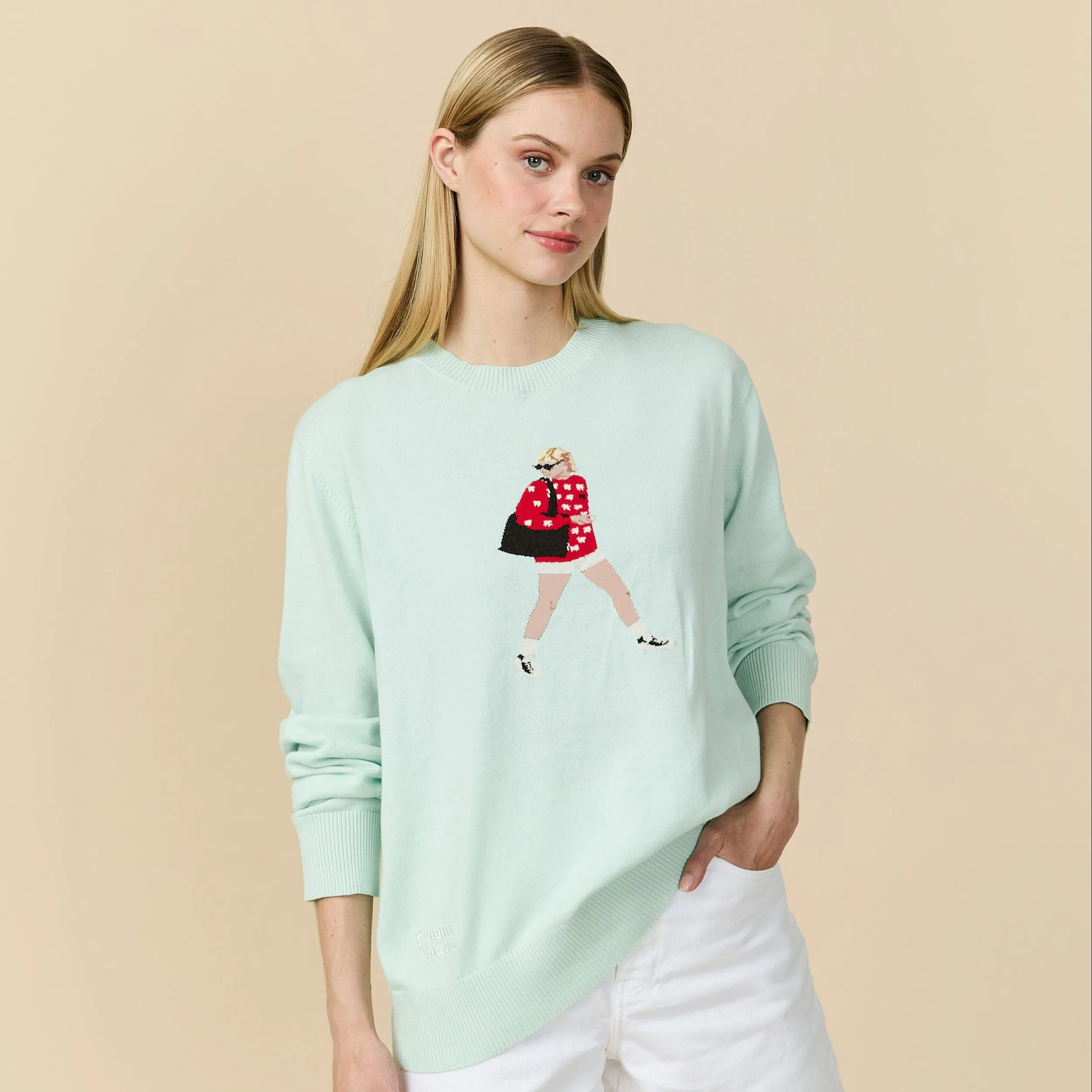 Men's Cotton Diana Sweater Blue sold by Rowing Blazers product image thumbnail 2