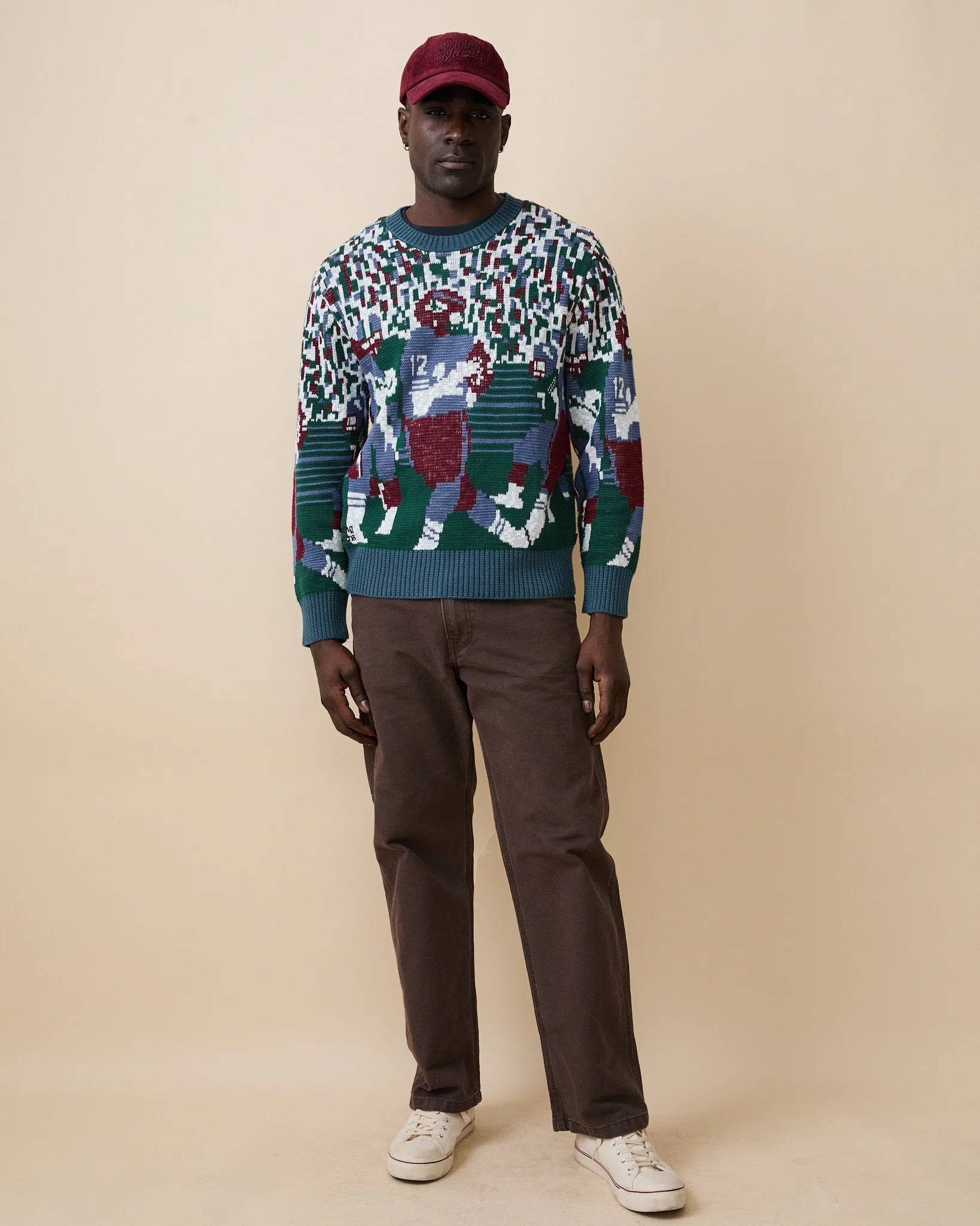 Men's Cotton Football Sweater Green sold by Rowing Blazers product image thumbnail 2