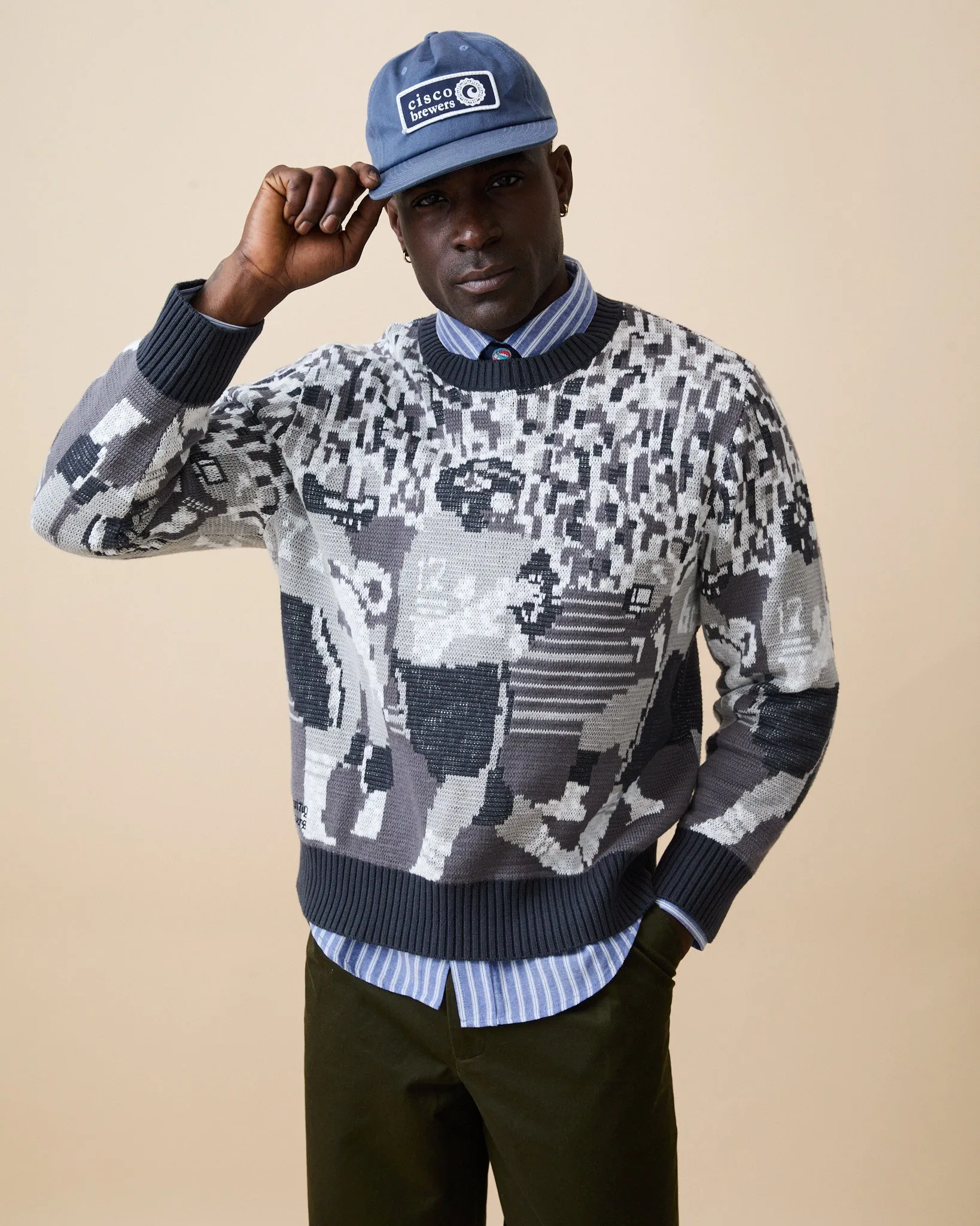 Men's Cotton Football Sweater Black sold by Rowing Blazers