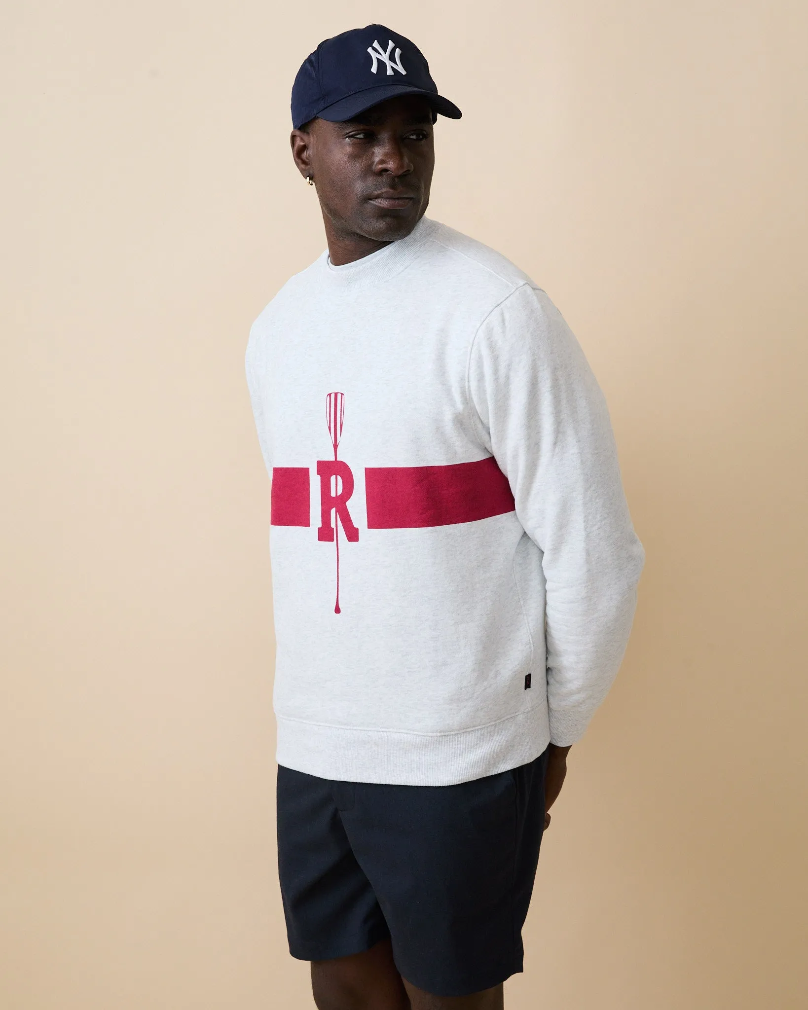 Men's Cotton Crew Club Crewneck Light Heather Grey sold by Rowing Blazers product image thumbnail 3