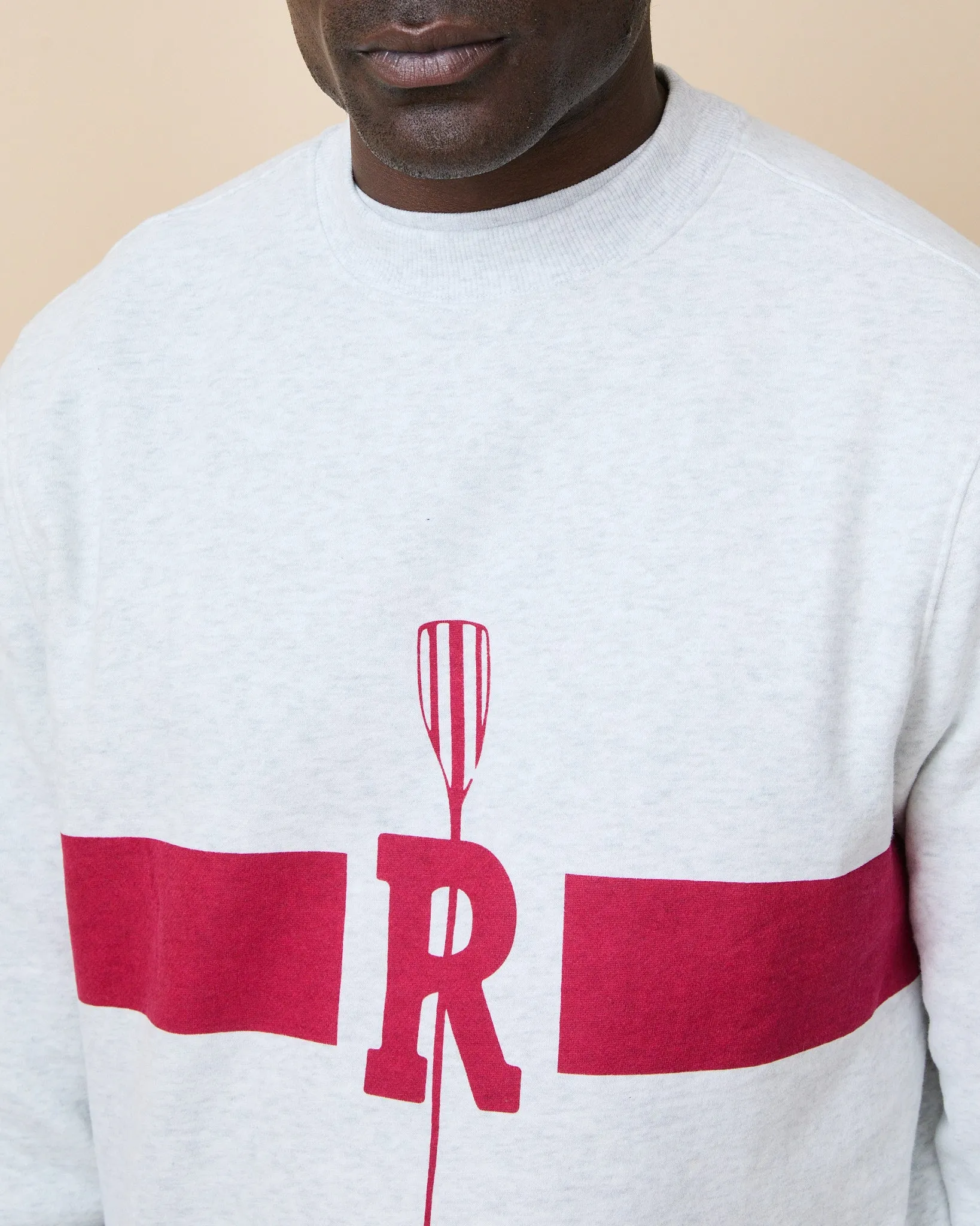 Men's Cotton Crew Club Crewneck Light Heather Grey sold by Rowing Blazers product image thumbnail 4