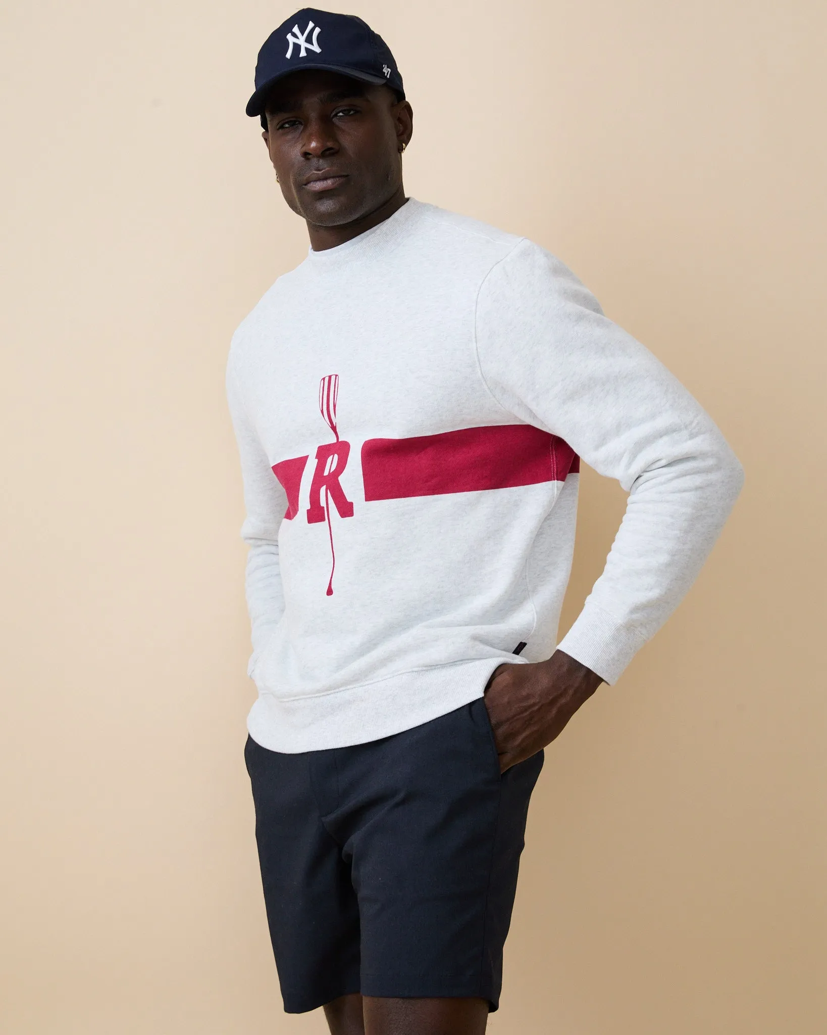 Men's Cotton Crew Club Crewneck Light Heather Grey sold by Rowing Blazers product image thumbnail 5