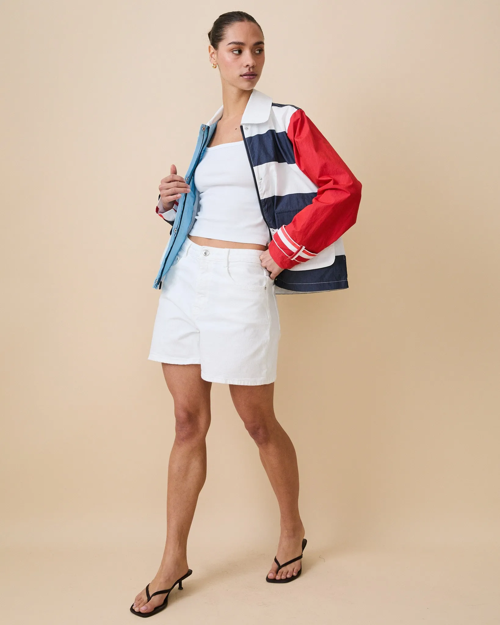 Women's Blocked Nylon Utility Jacket Blue Multi sold by Rowing Blazers product image thumbnail 5