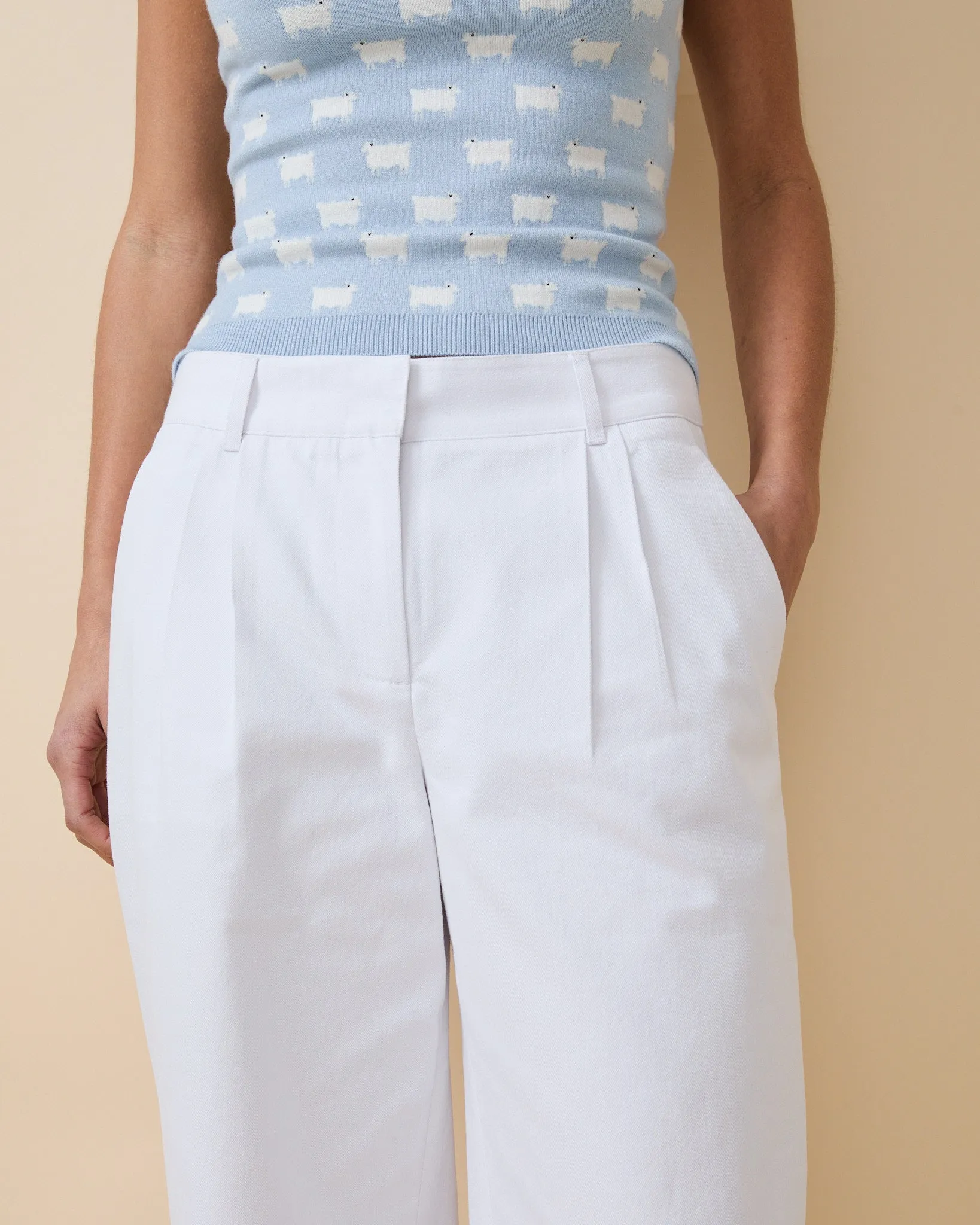 Women's Denim Trouser White sold by Rowing Blazers product image thumbnail 3