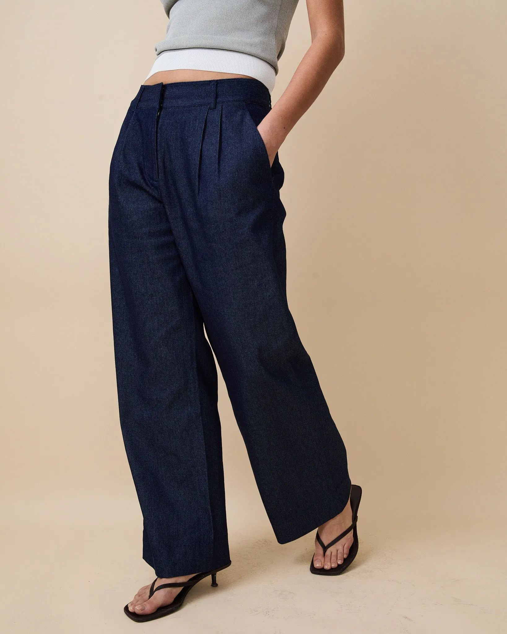 Women's Denim Trouser Dark Wash sold by Rowing Blazers product image thumbnail 2
