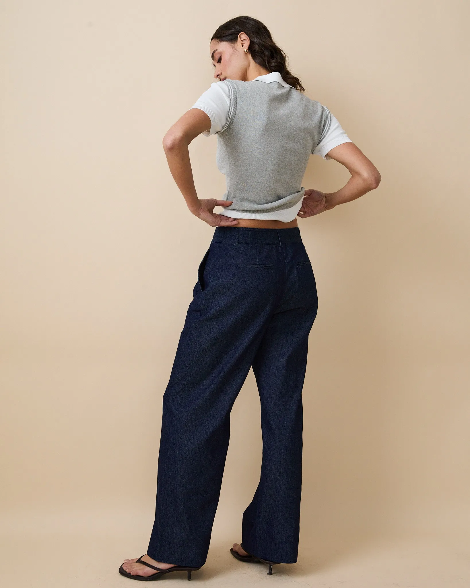Women's Denim Trouser Dark Wash sold by Rowing Blazers product image thumbnail 3