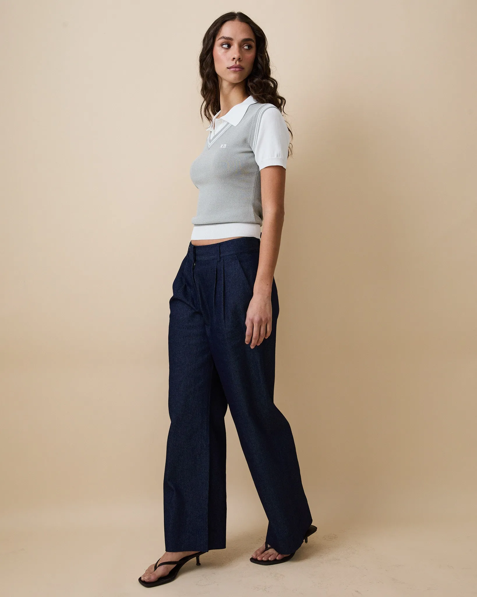 Women's Denim Trouser Dark Wash sold by Rowing Blazers product image thumbnail 5