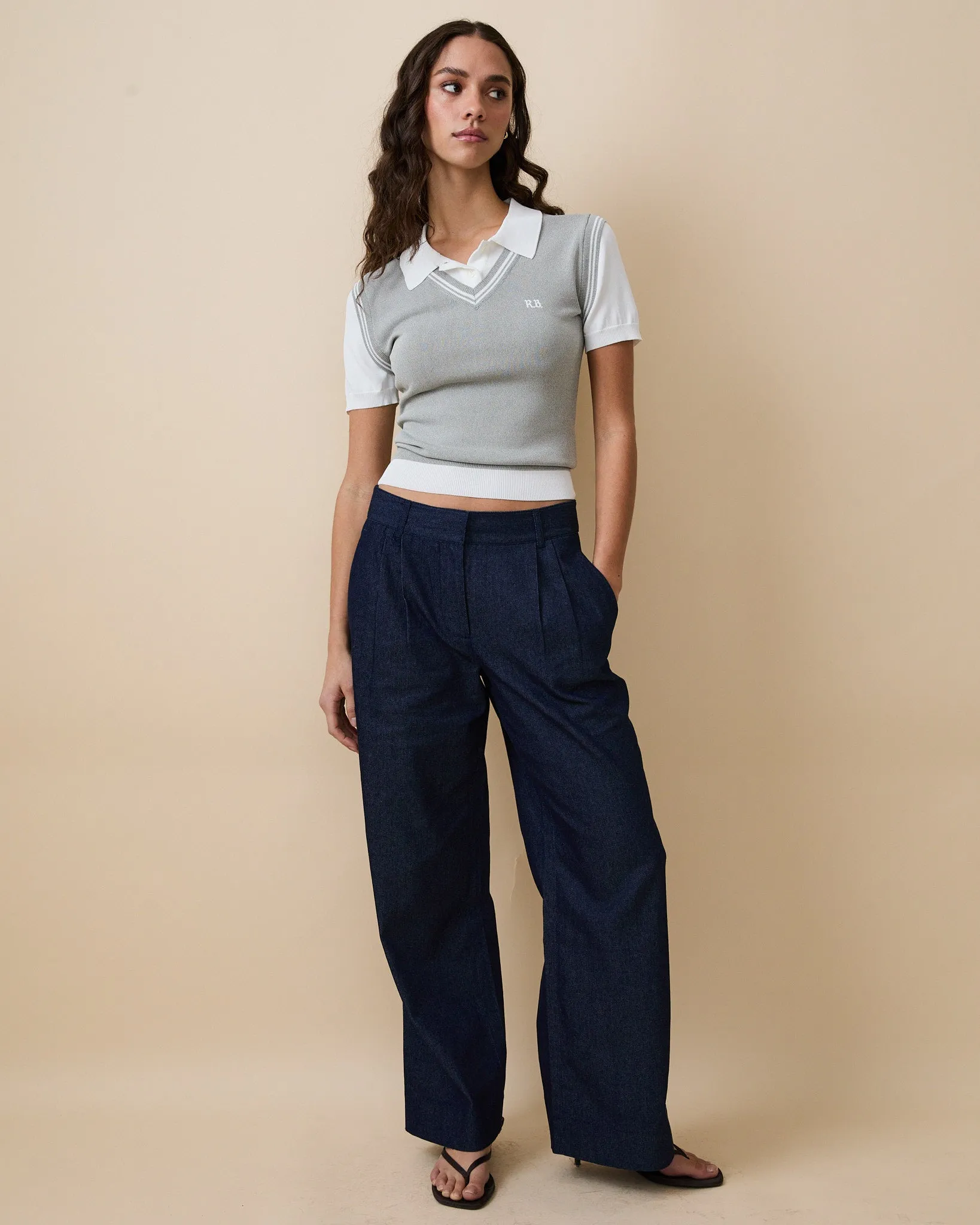 Women's Denim Trouser Dark Wash sold by Rowing Blazers product image thumbnail 4