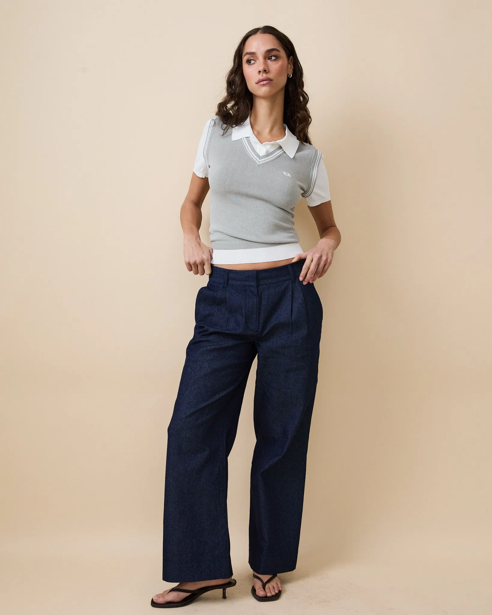 Women's Denim Trouser Dark Wash sold by Rowing Blazers