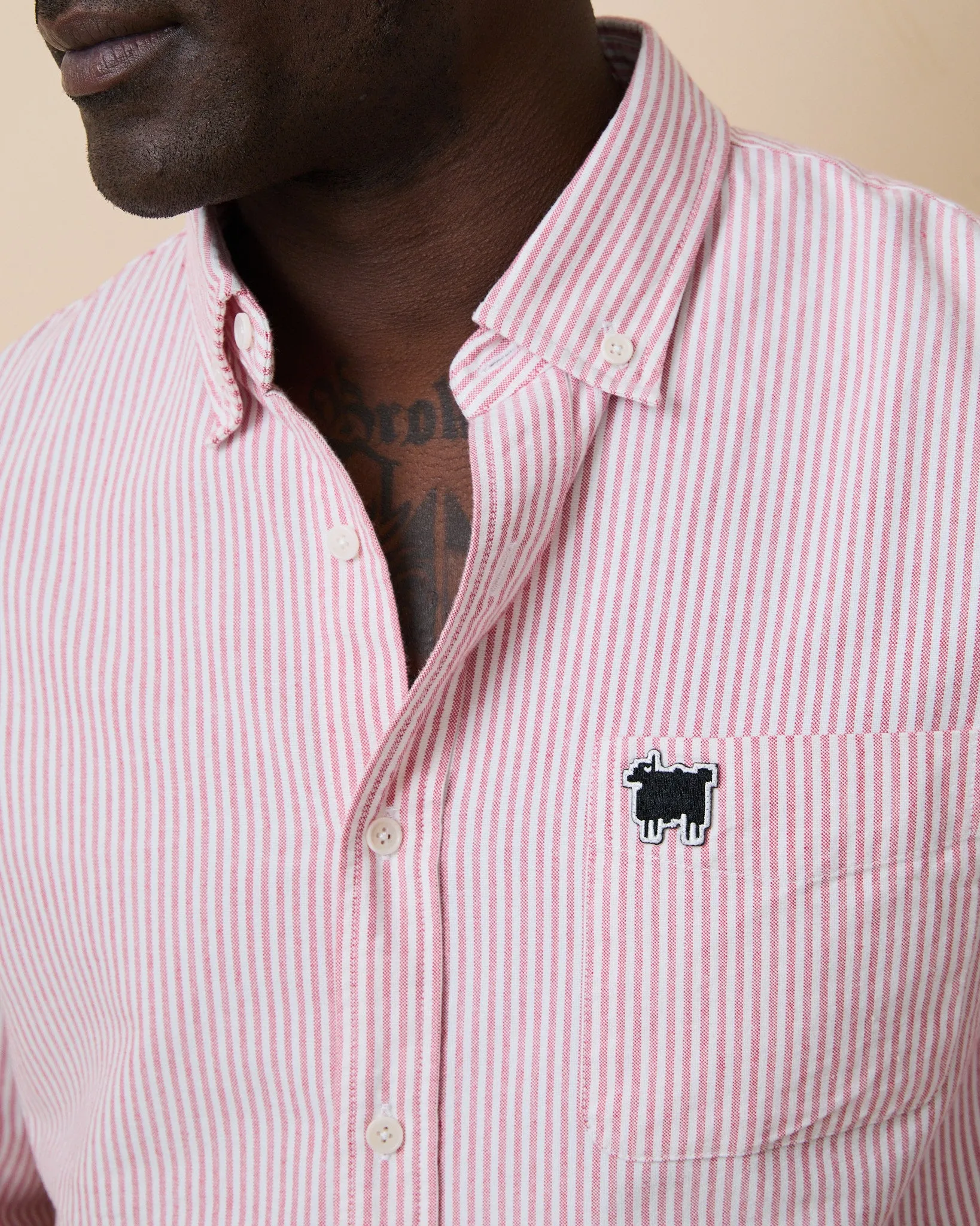 Men's Sheep Oxford Button Down Red sold by Rowing Blazers product image thumbnail 2