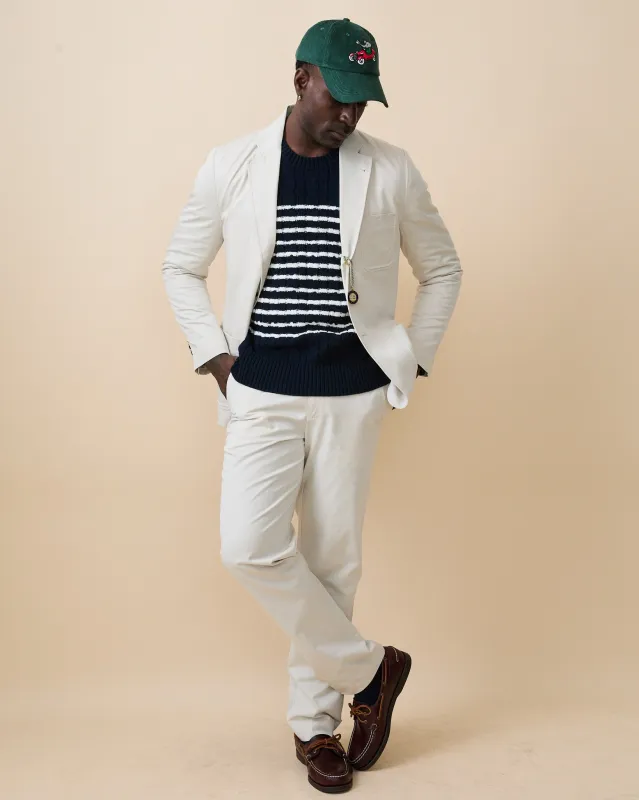 Men's Lightweight Twill Suit Pant Natural sold by Rowing Blazers