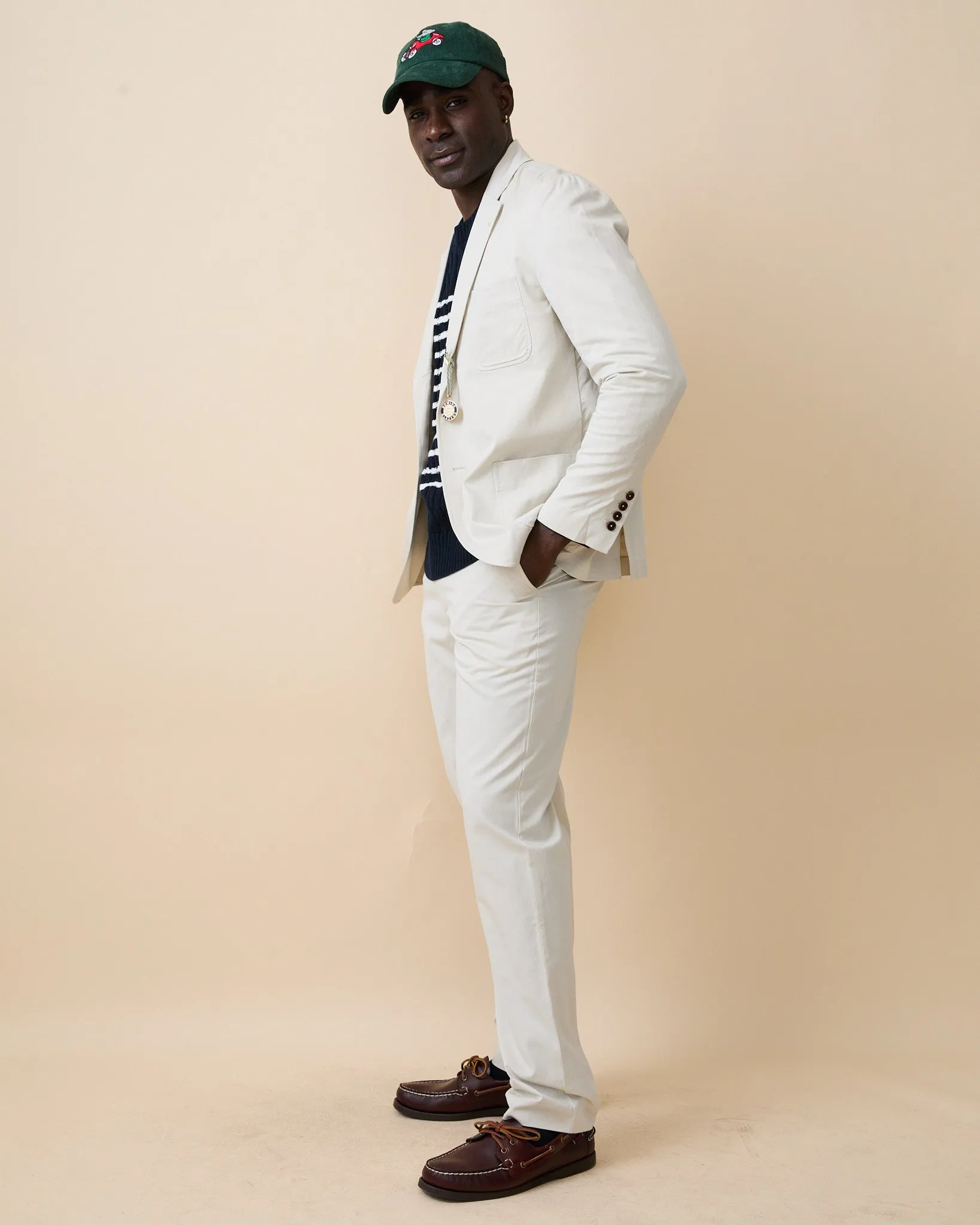 Men's Lightweight Twill Suit Pant Natural sold by Rowing Blazers product image thumbnail 3
