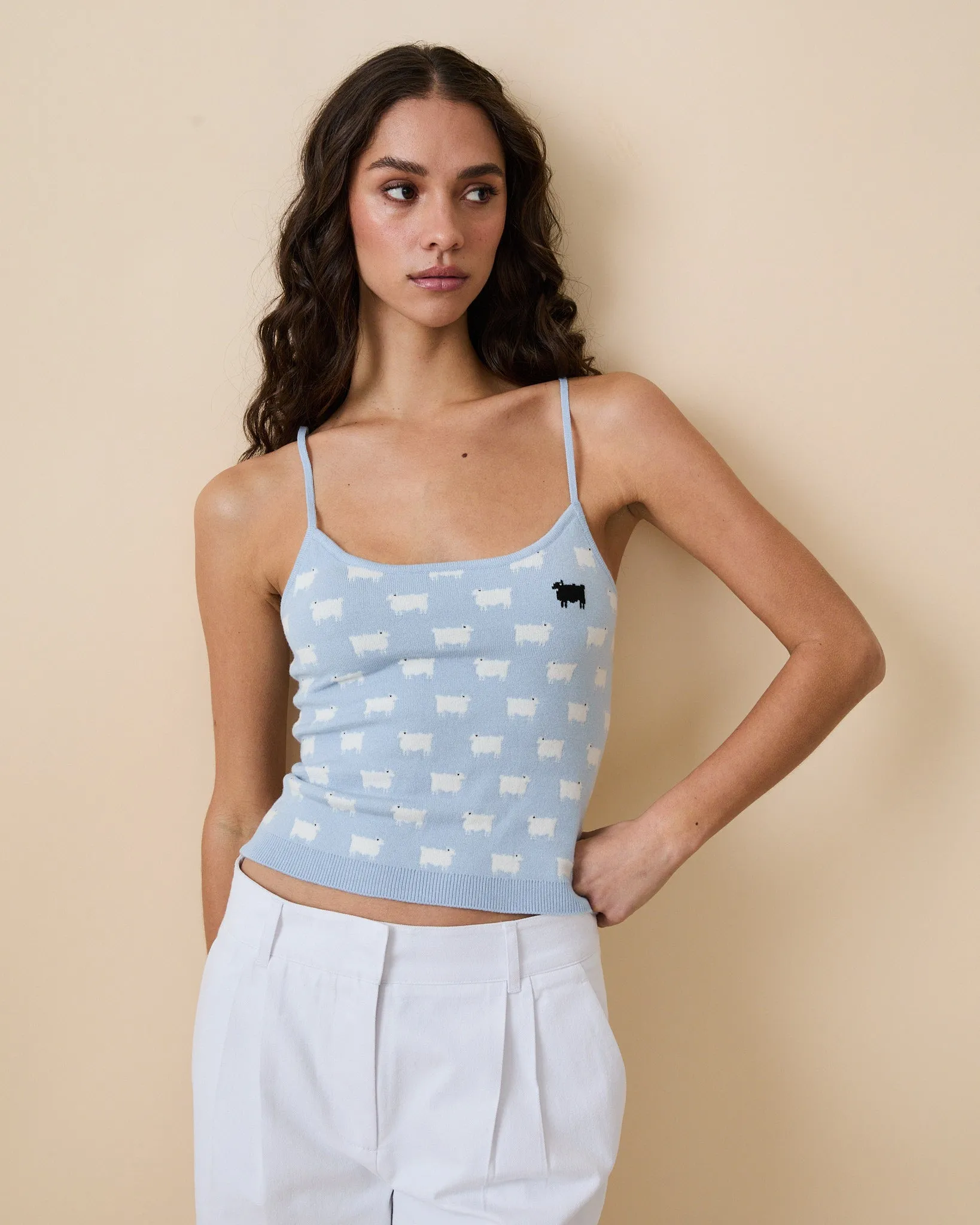 Warm & Wonderful Sheep Tank Blue sold by Rowing Blazers product image thumbnail 4