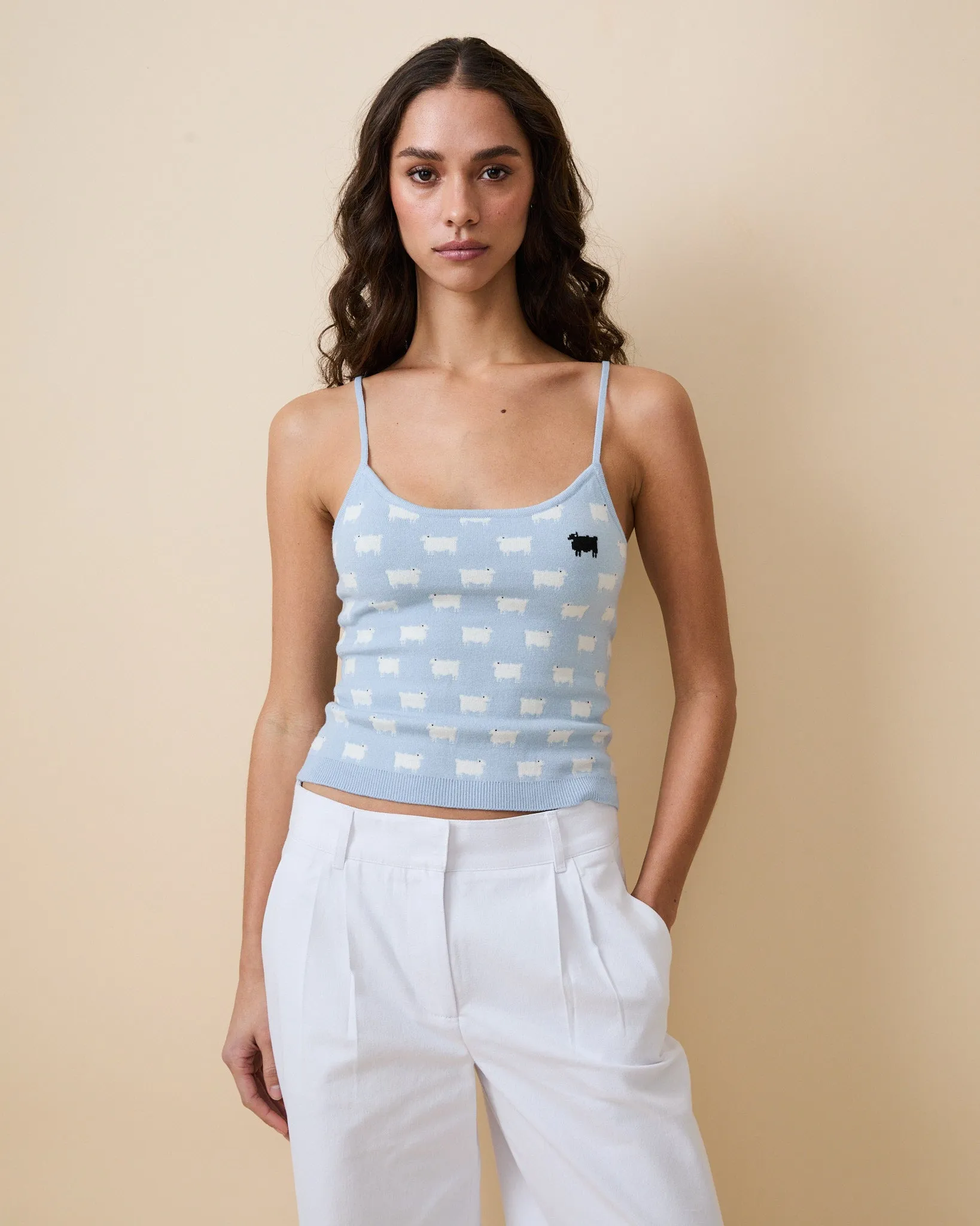 Warm & Wonderful Sheep Tank Blue sold by Rowing Blazers product image thumbnail 3