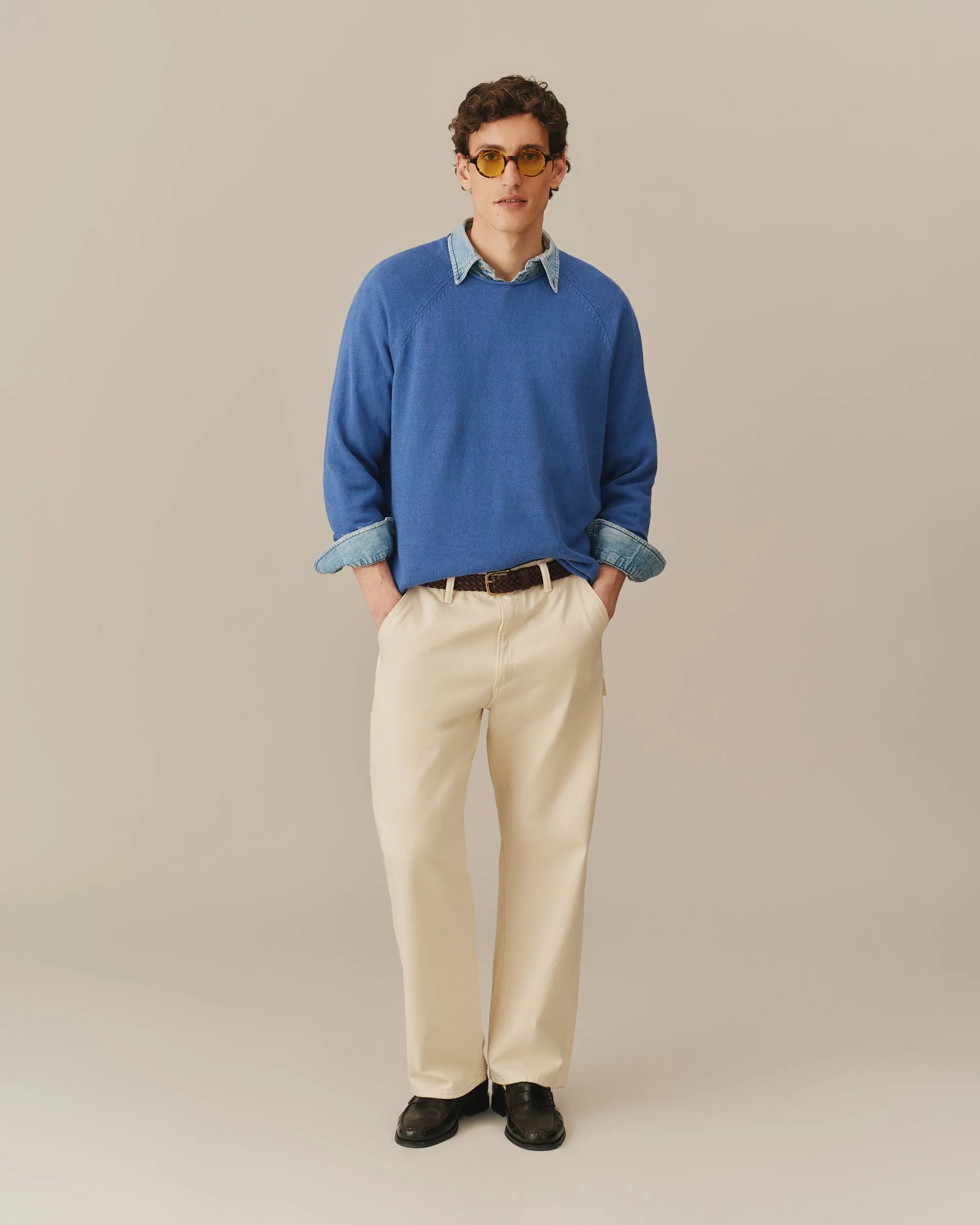 Roll Edge Sweater Blue sold by Rowing Blazers product image thumbnail 2