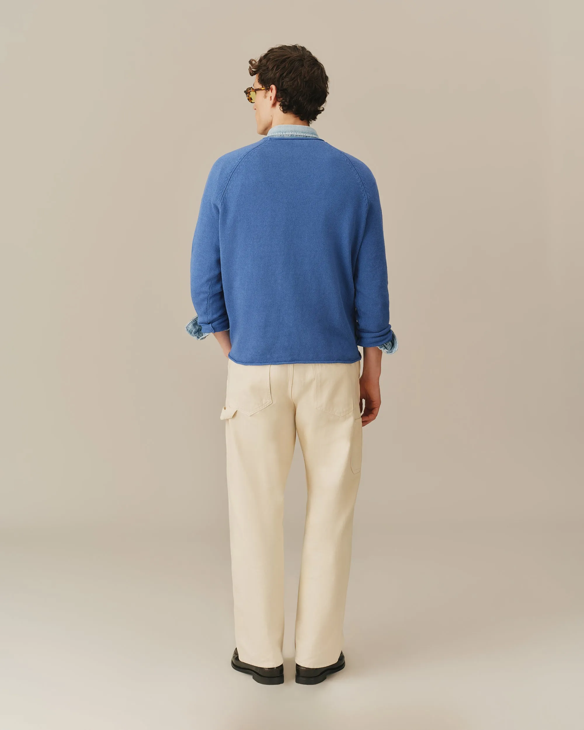 Roll Edge Sweater Blue sold by Rowing Blazers product image thumbnail 4