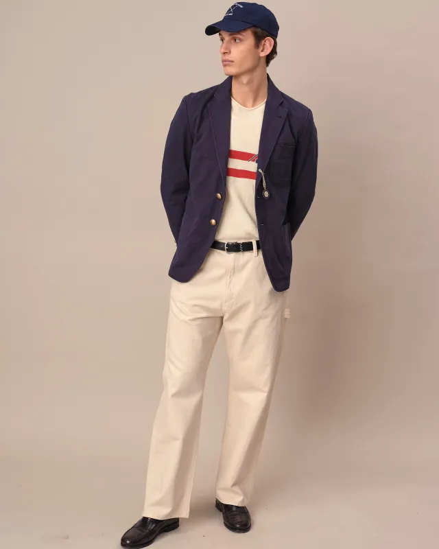 Men's Core Chino Patch Pocket Blazer Navy made by Rowing Blazers